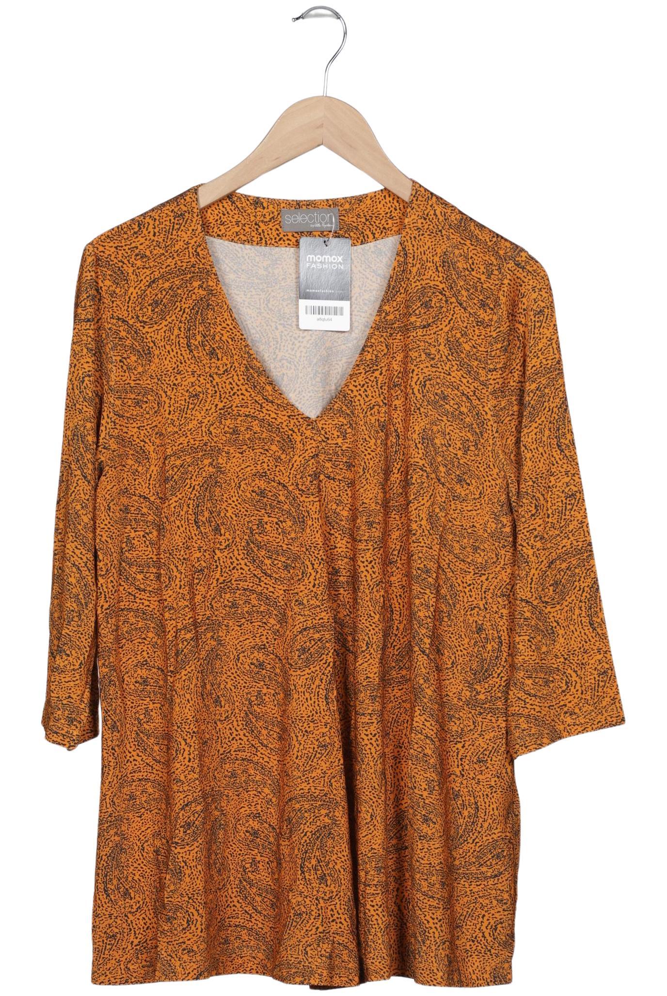 

Selection by Ulla Popken Damen Langarmshirt, orange, Gr. 42