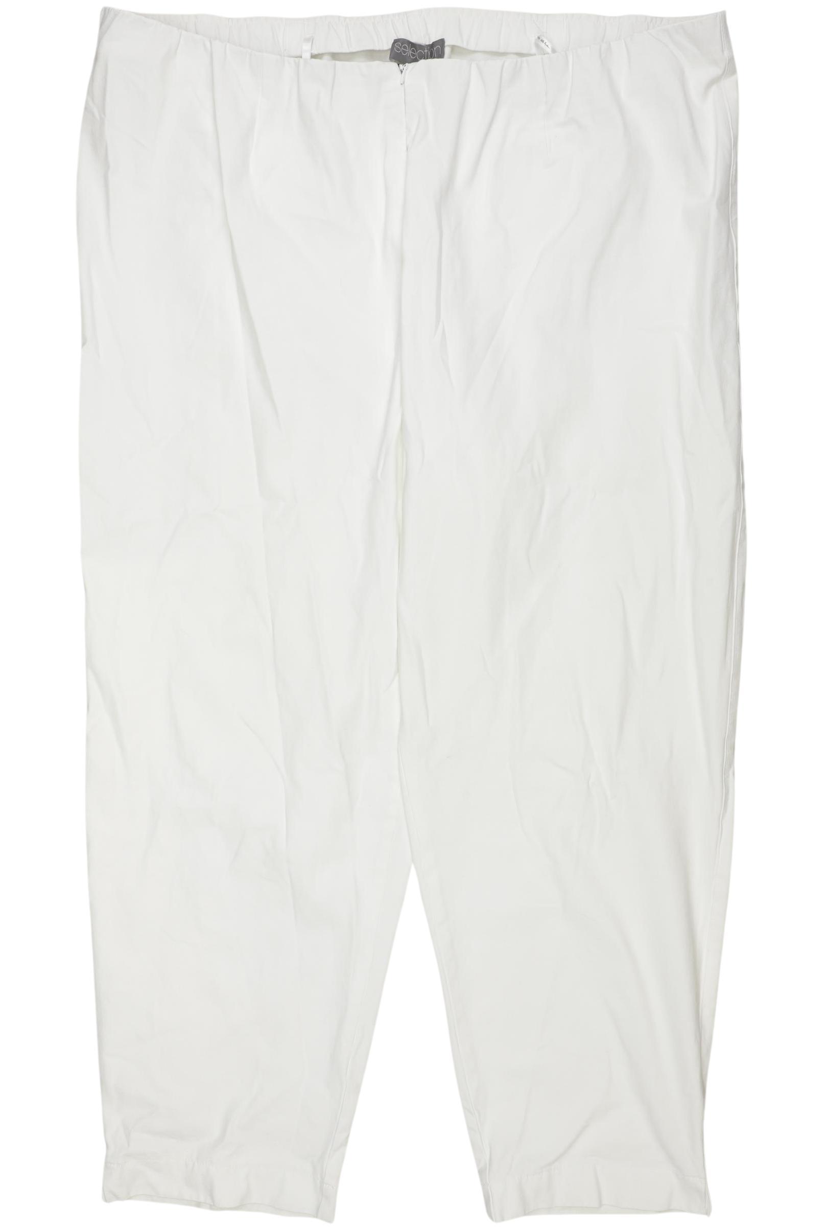 

Selection by Ulla Popken Damen Stoffhose, weiß, Gr. 52