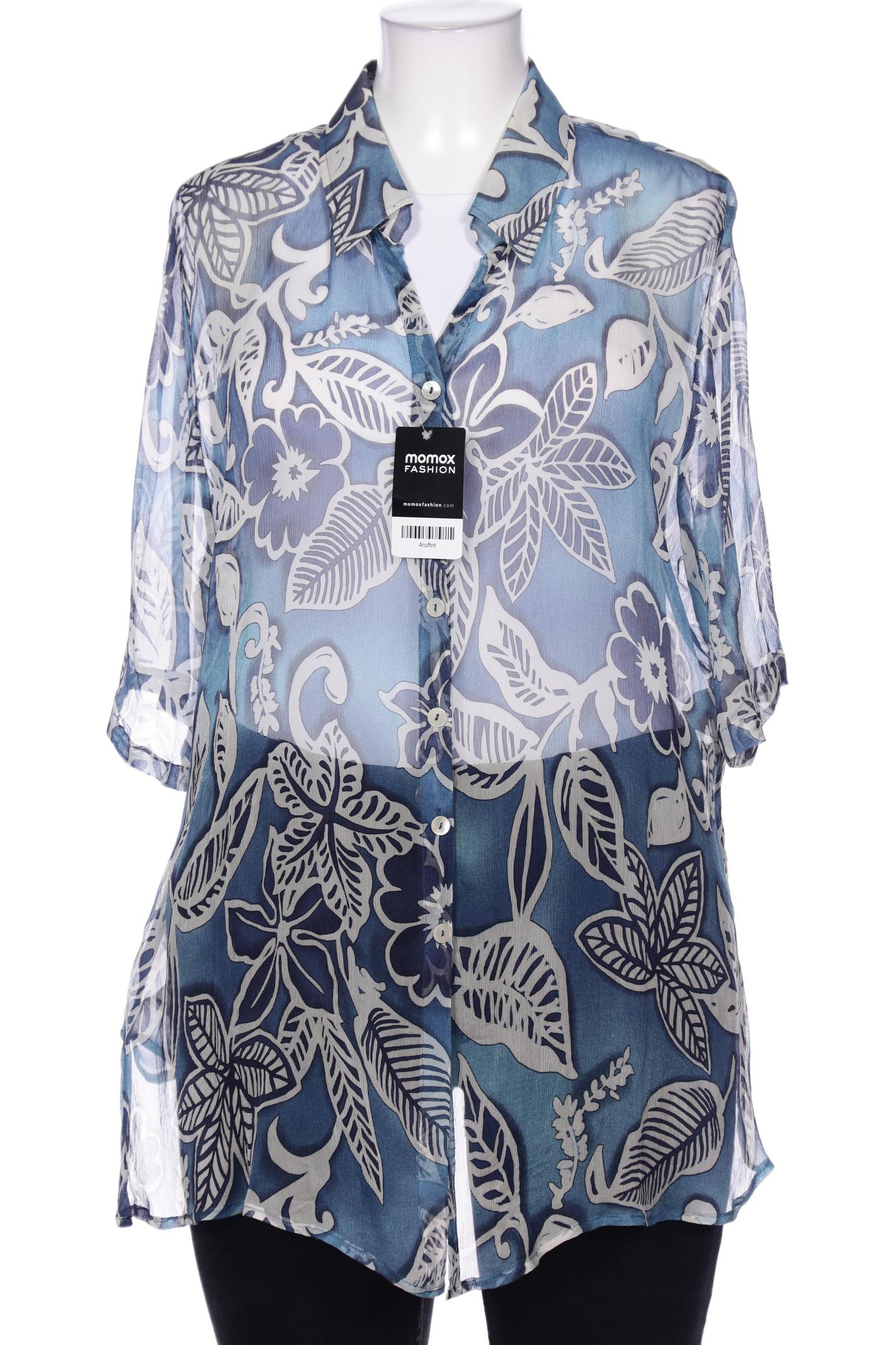 

Selection by Ulla Popken Damen Bluse, blau, Gr. 46