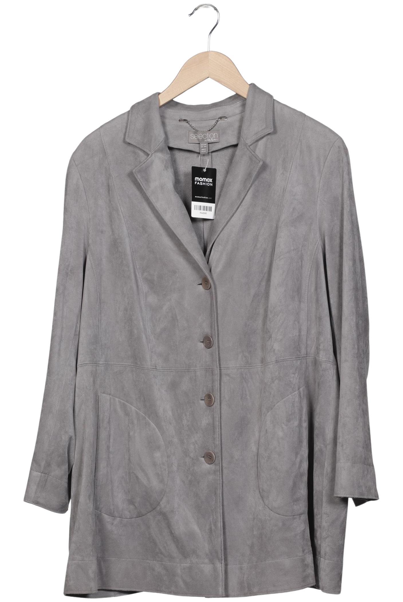 

Selection by Ulla Popken Damen Mantel, grau, Gr. 46