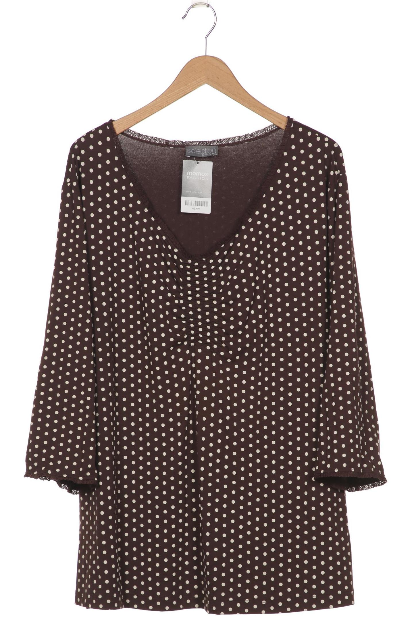 

Selection by Ulla Popken Damen Langarmshirt, braun