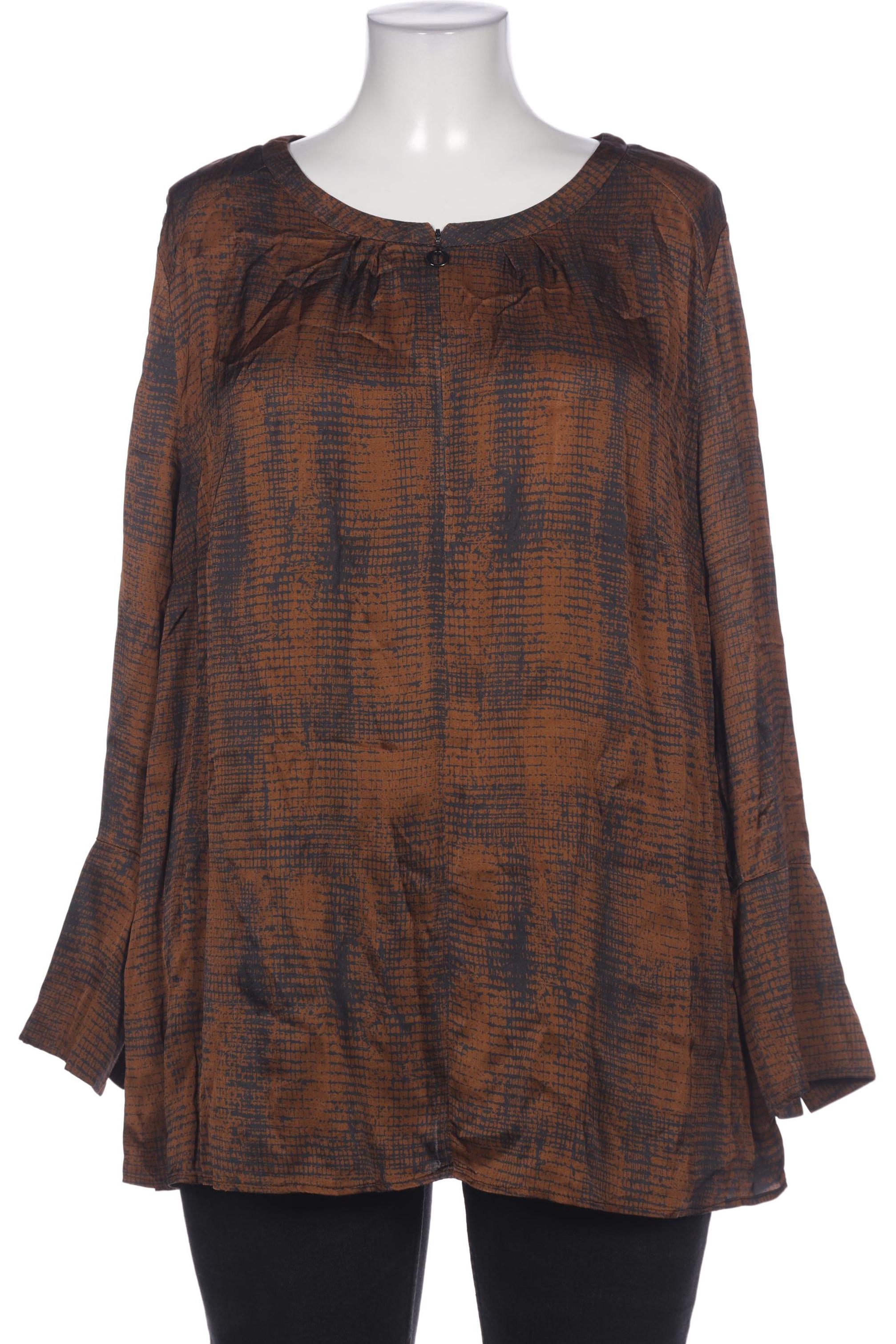 

Selection by Ulla Popken Damen Bluse, braun, Gr. 50