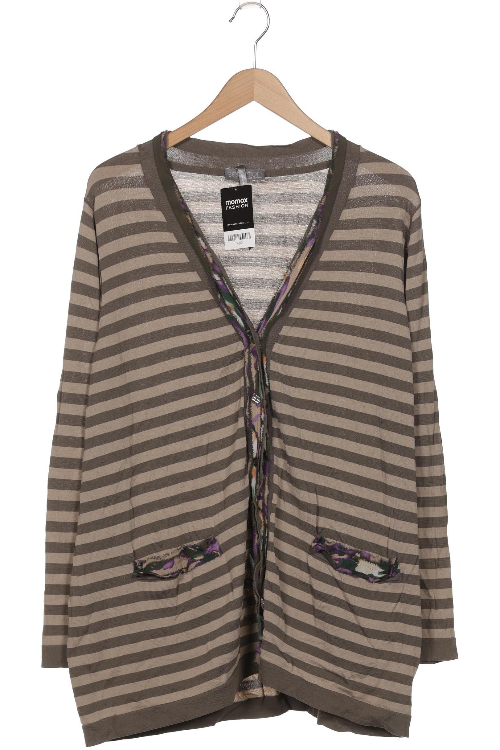 

Selection by Ulla Popken Damen Strickjacke, beige, Gr. 46