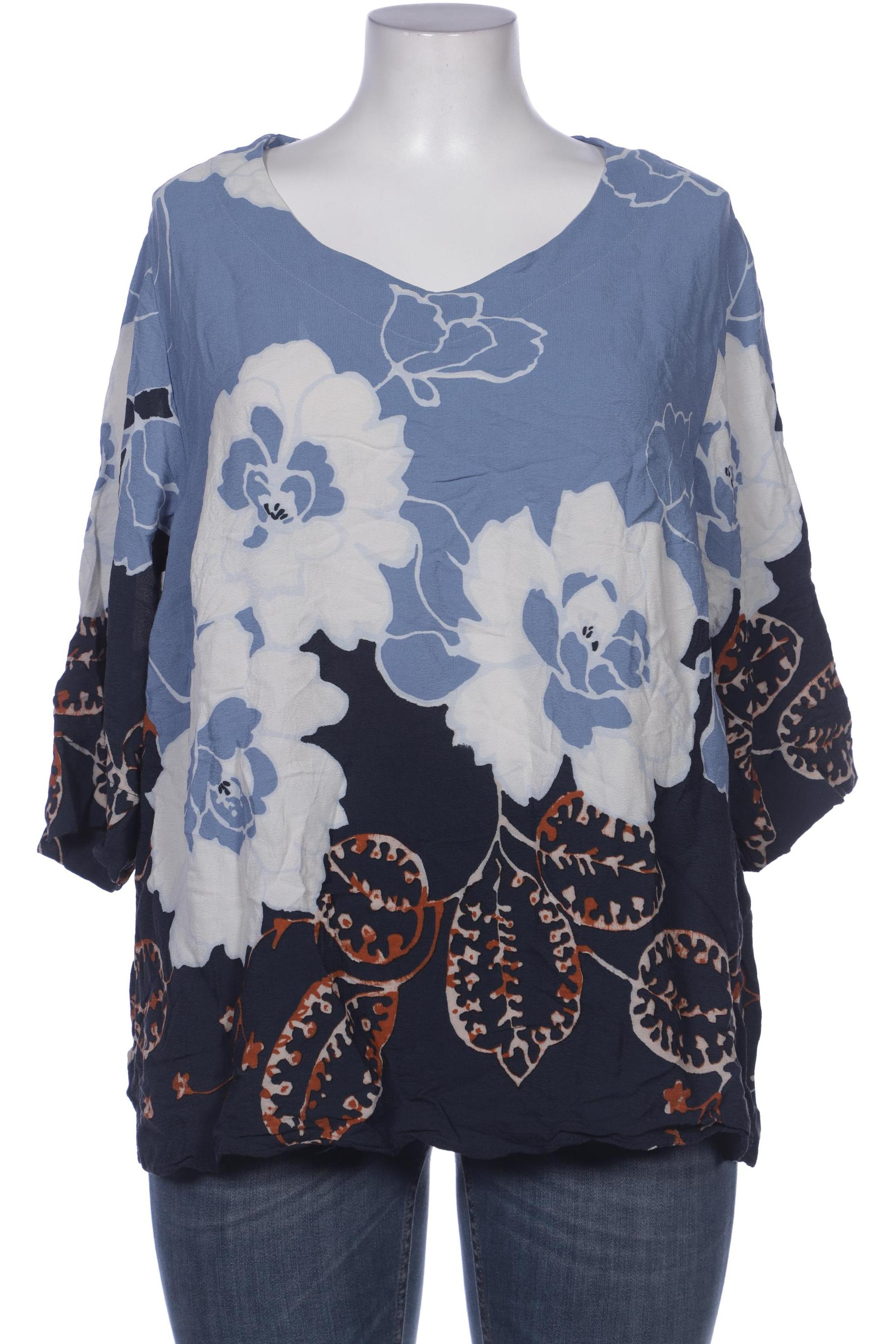 

Selection by Ulla Popken Damen Bluse, blau, Gr. 50