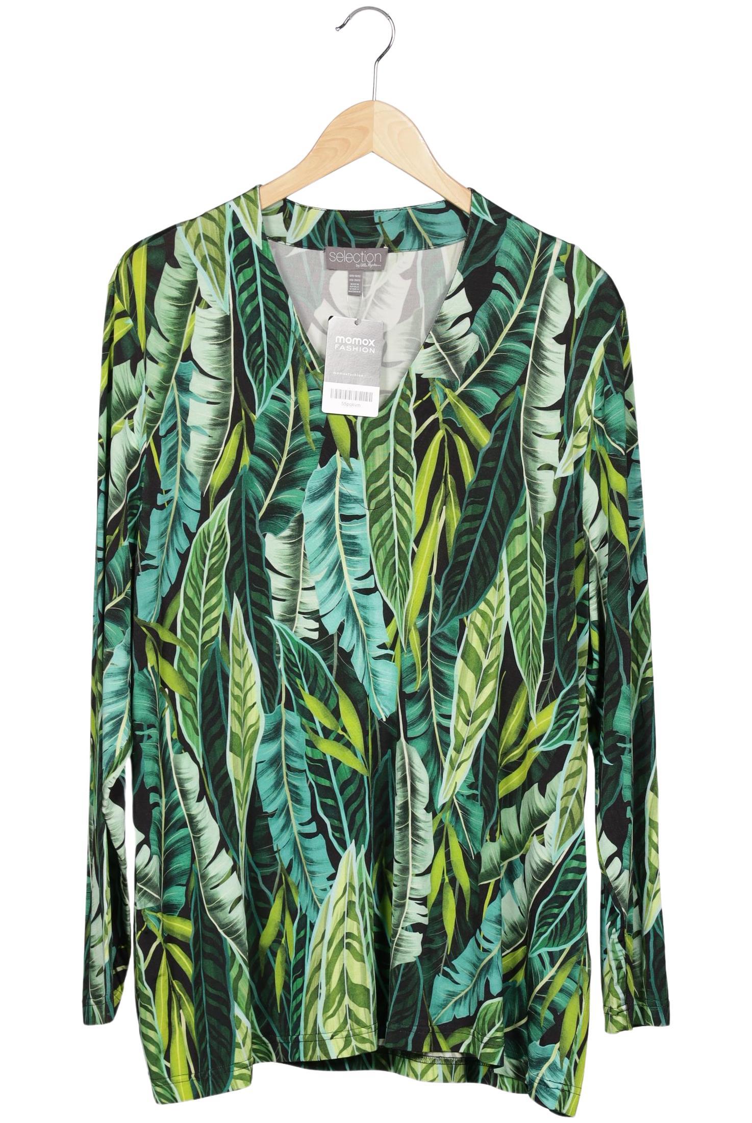 

Selection by Ulla Popken Damen Langarmshirt, grün, Gr. 50