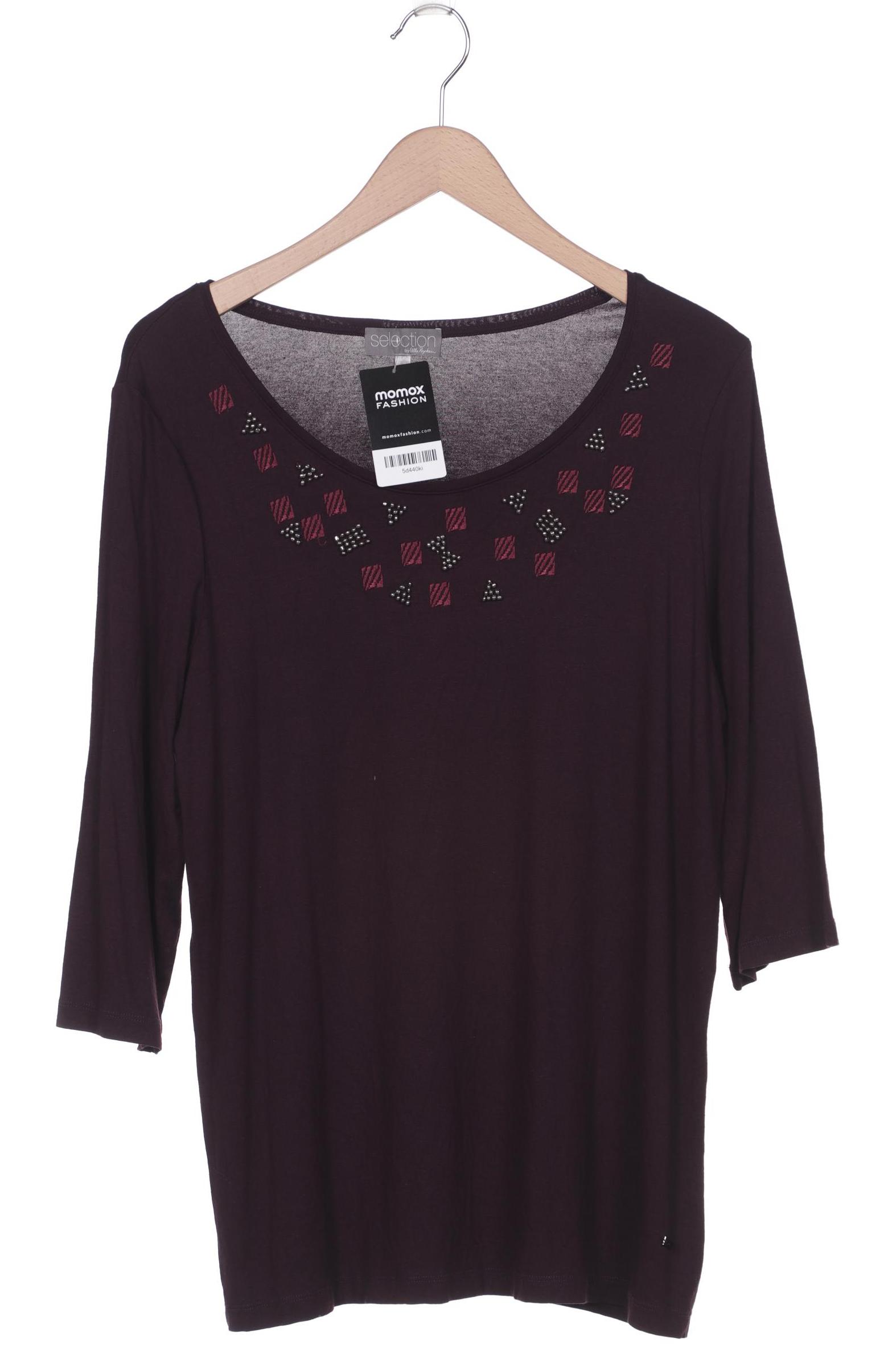 

Selection by Ulla Popken Damen Langarmshirt, bordeaux