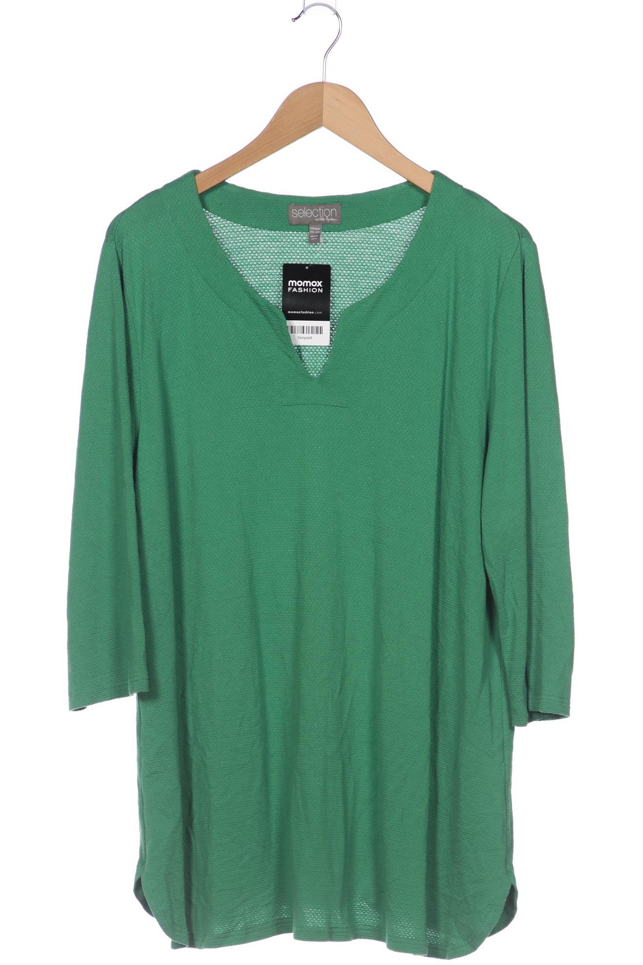 

Selection by Ulla Popken Damen Langarmshirt, grün, Gr. 46