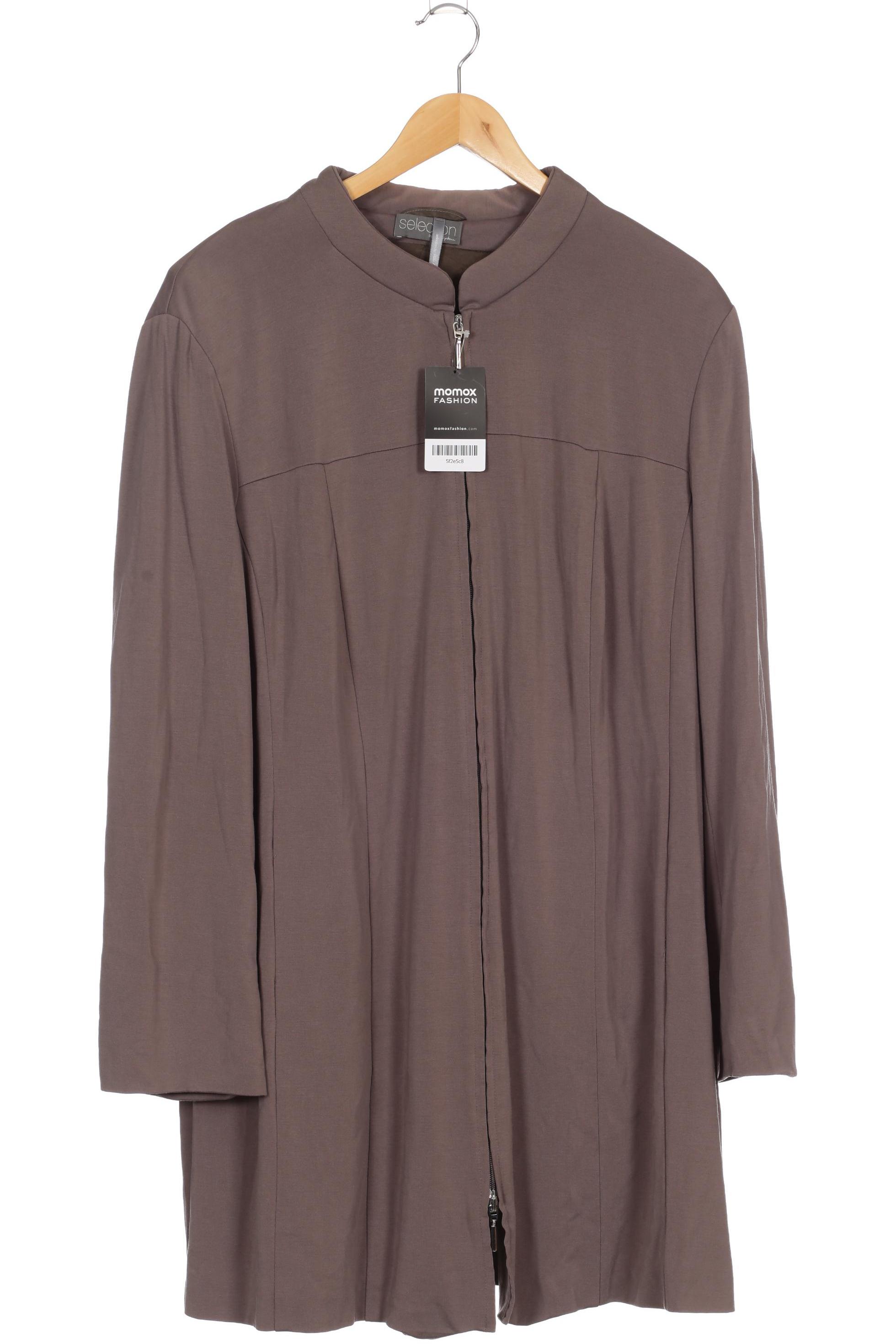 

Selection by Ulla Popken Damen Mantel, grau, Gr. 52