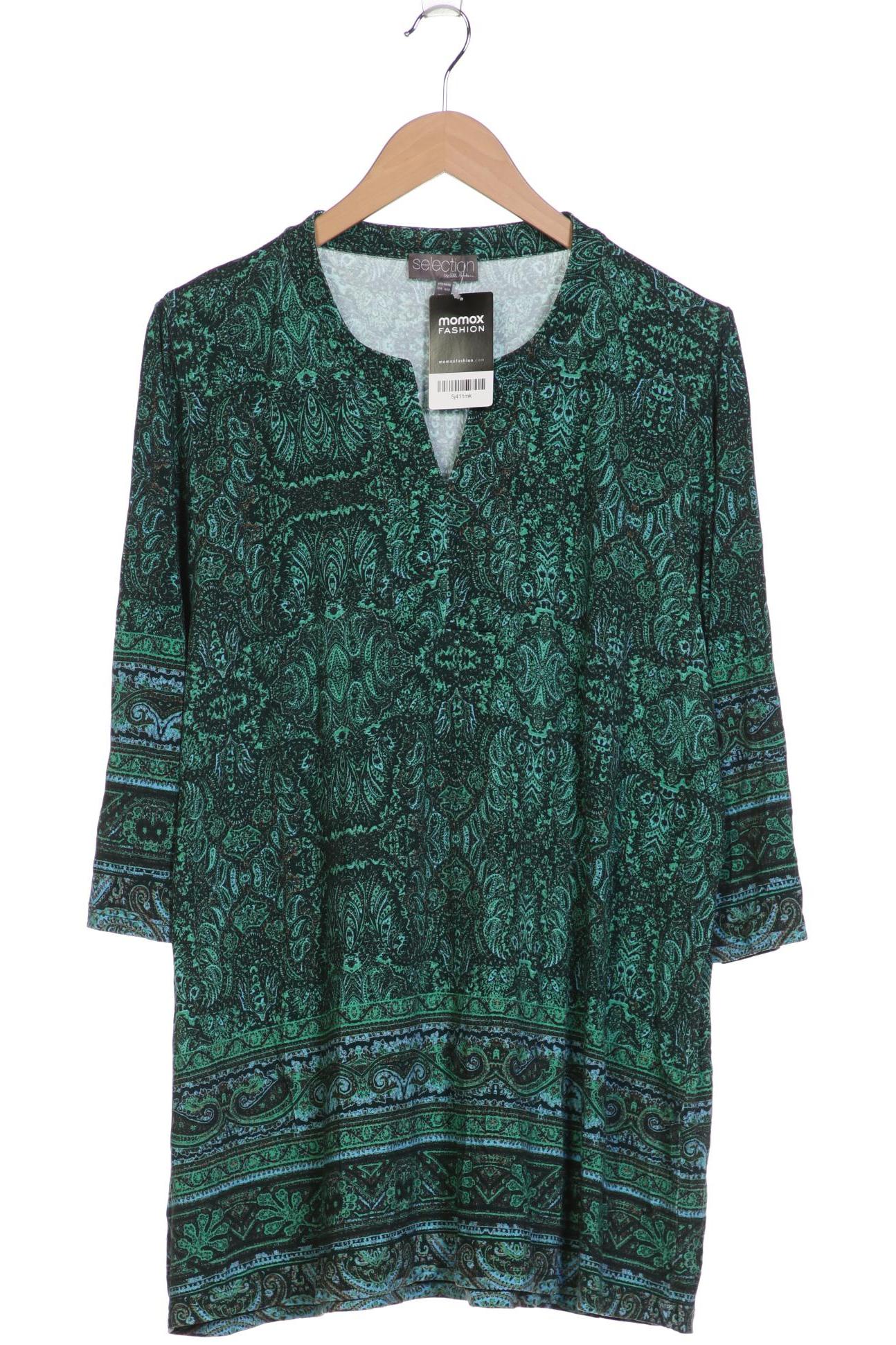 

Selection by Ulla Popken Damen Langarmshirt, grün, Gr. 46