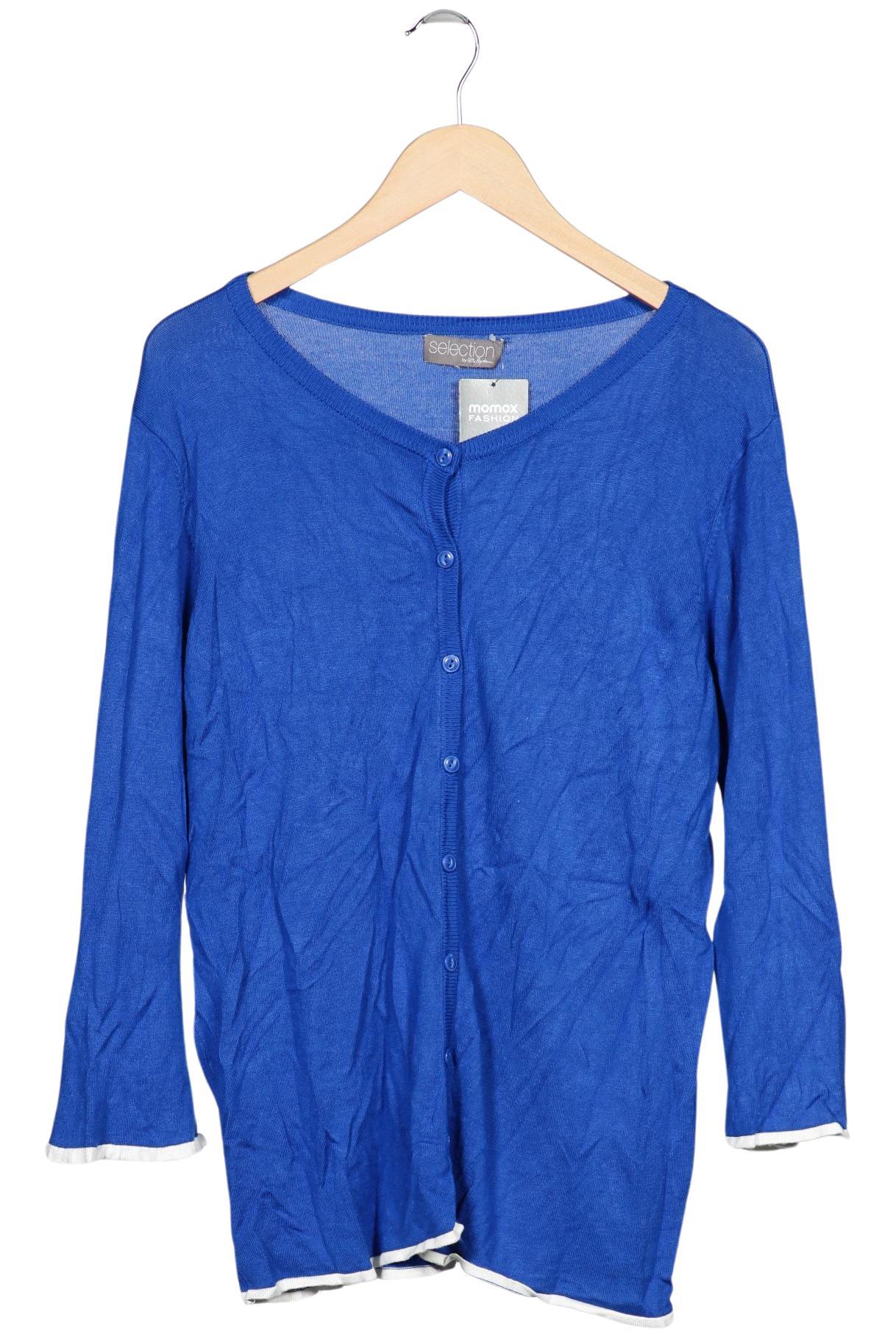 

Selection by Ulla Popken Damen Strickjacke, blau, Gr. 44