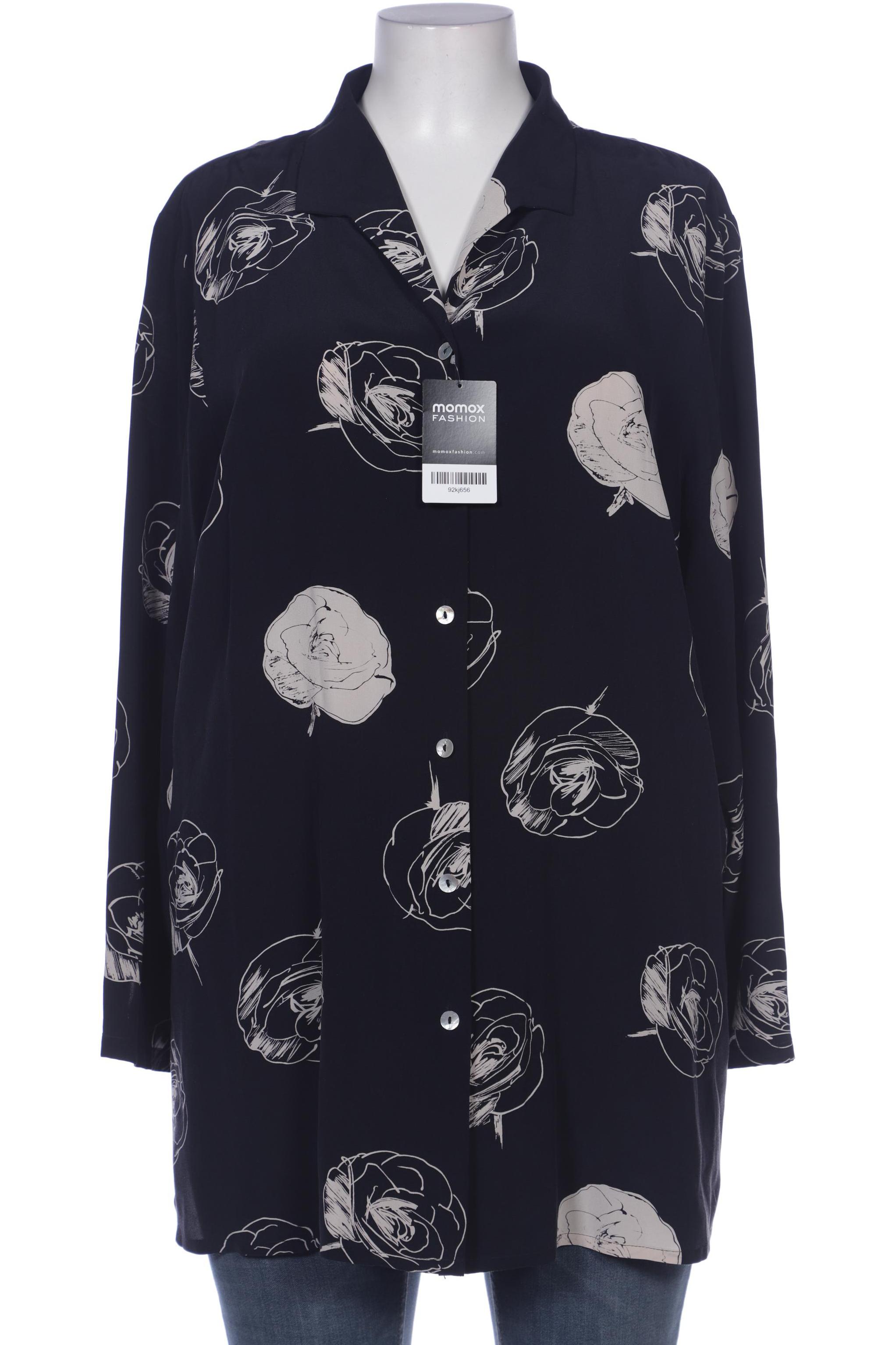 

Selection by Ulla Popken Damen Bluse, marineblau, Gr. 46