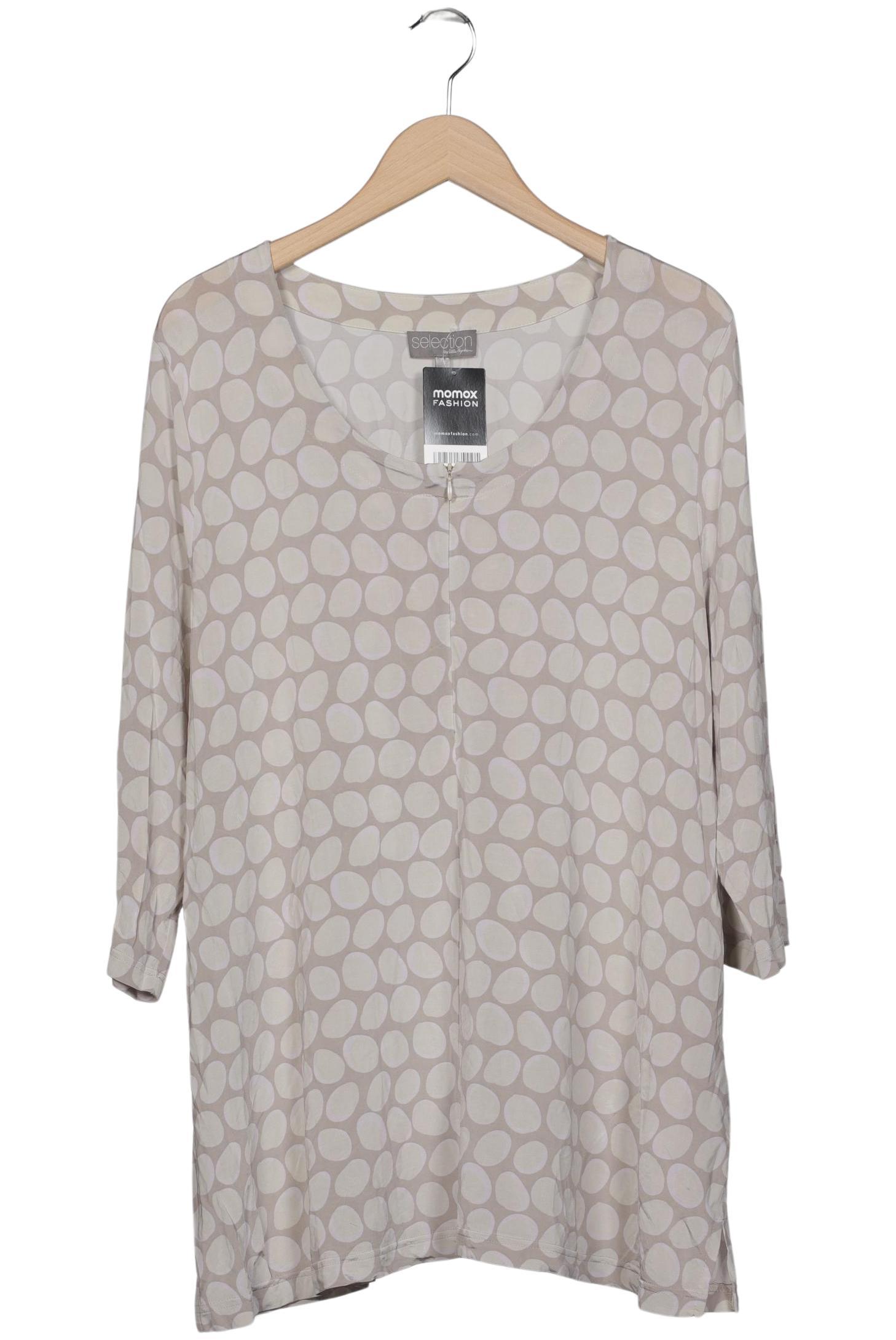 

Selection by Ulla Popken Damen Langarmshirt, beige, Gr. 50