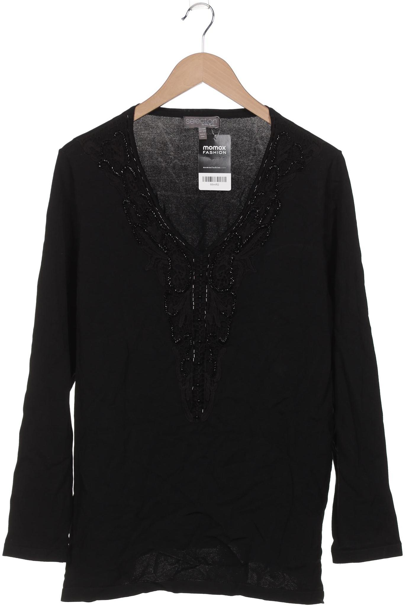 

Selection by Ulla Popken Damen Langarmshirt, schwarz, Gr. 46