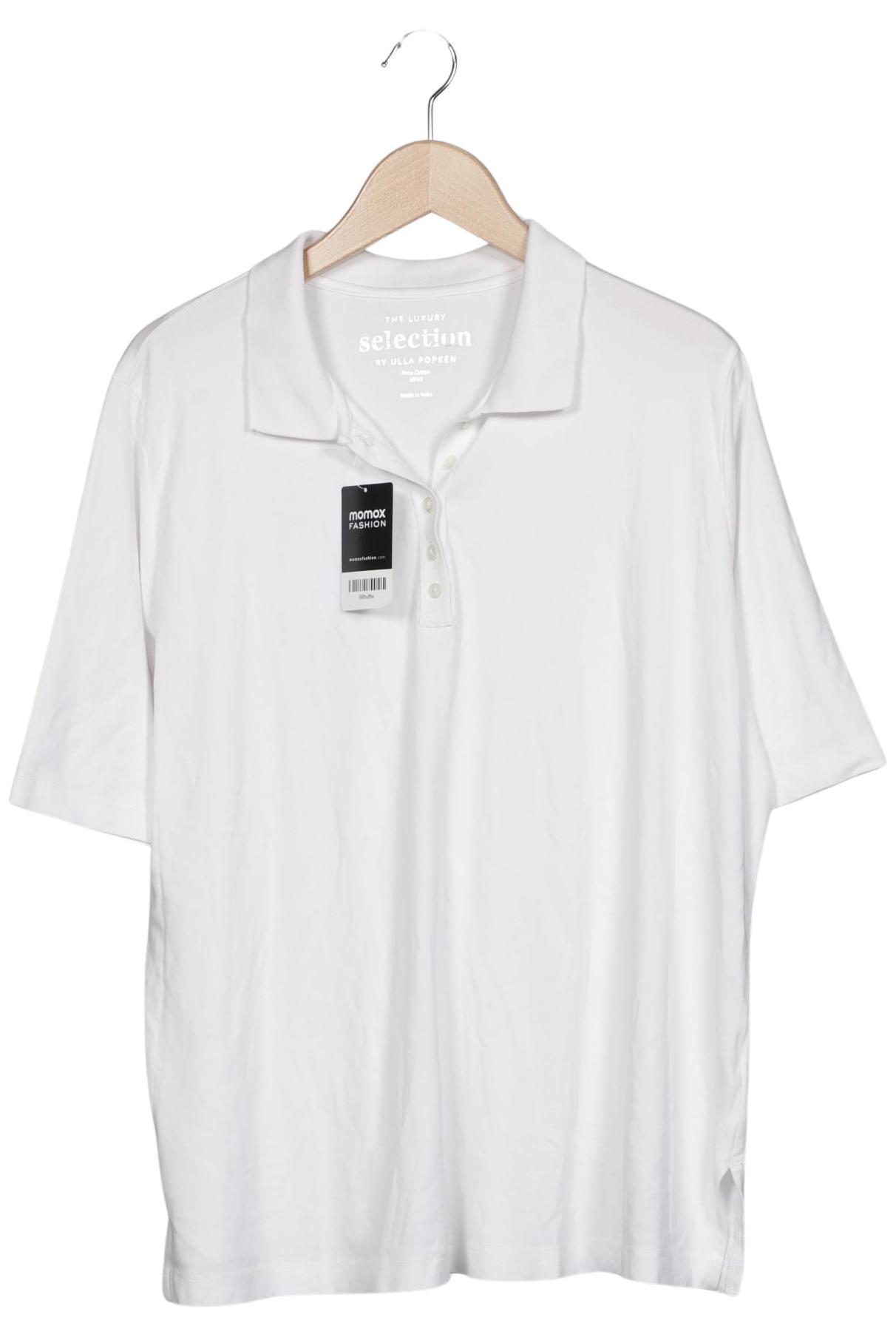 

Selection by Ulla Popken Damen Poloshirt, weiß, Gr. 46