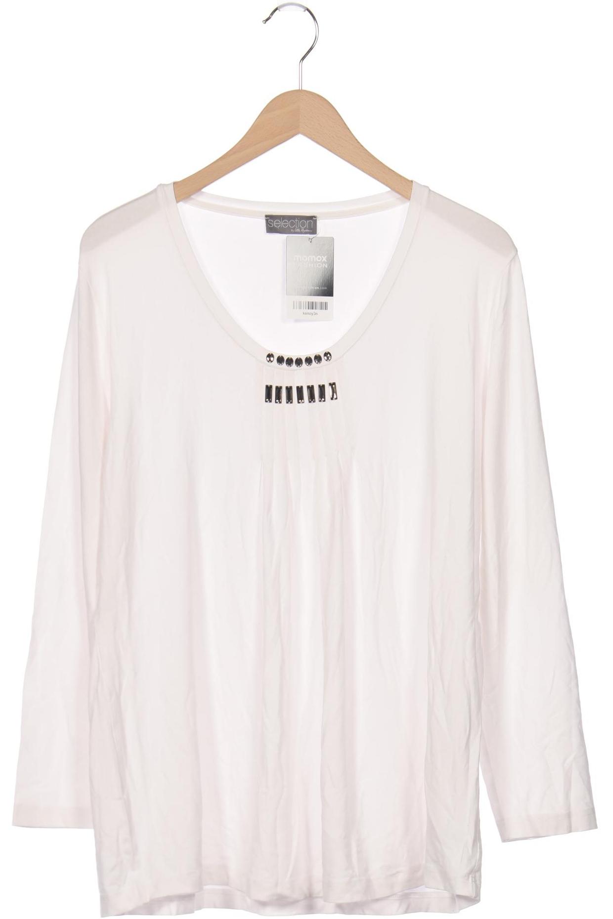 

Selection by Ulla Popken Damen Langarmshirt, weiß, Gr. 48
