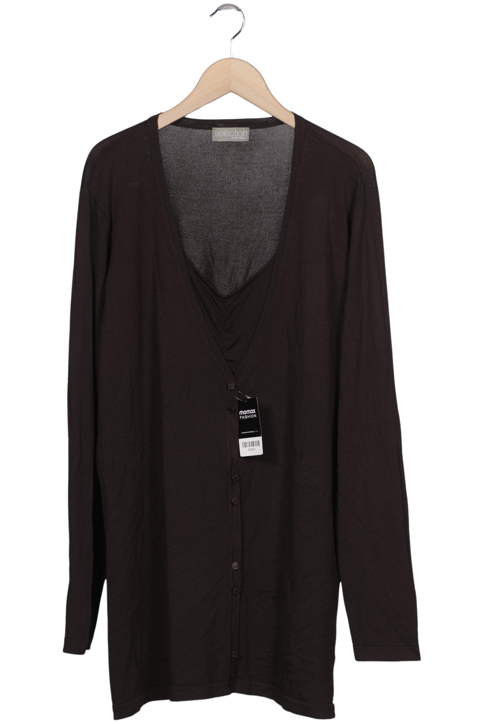 

Selection by Ulla Popken Damen Strickjacke, braun, Gr. 46