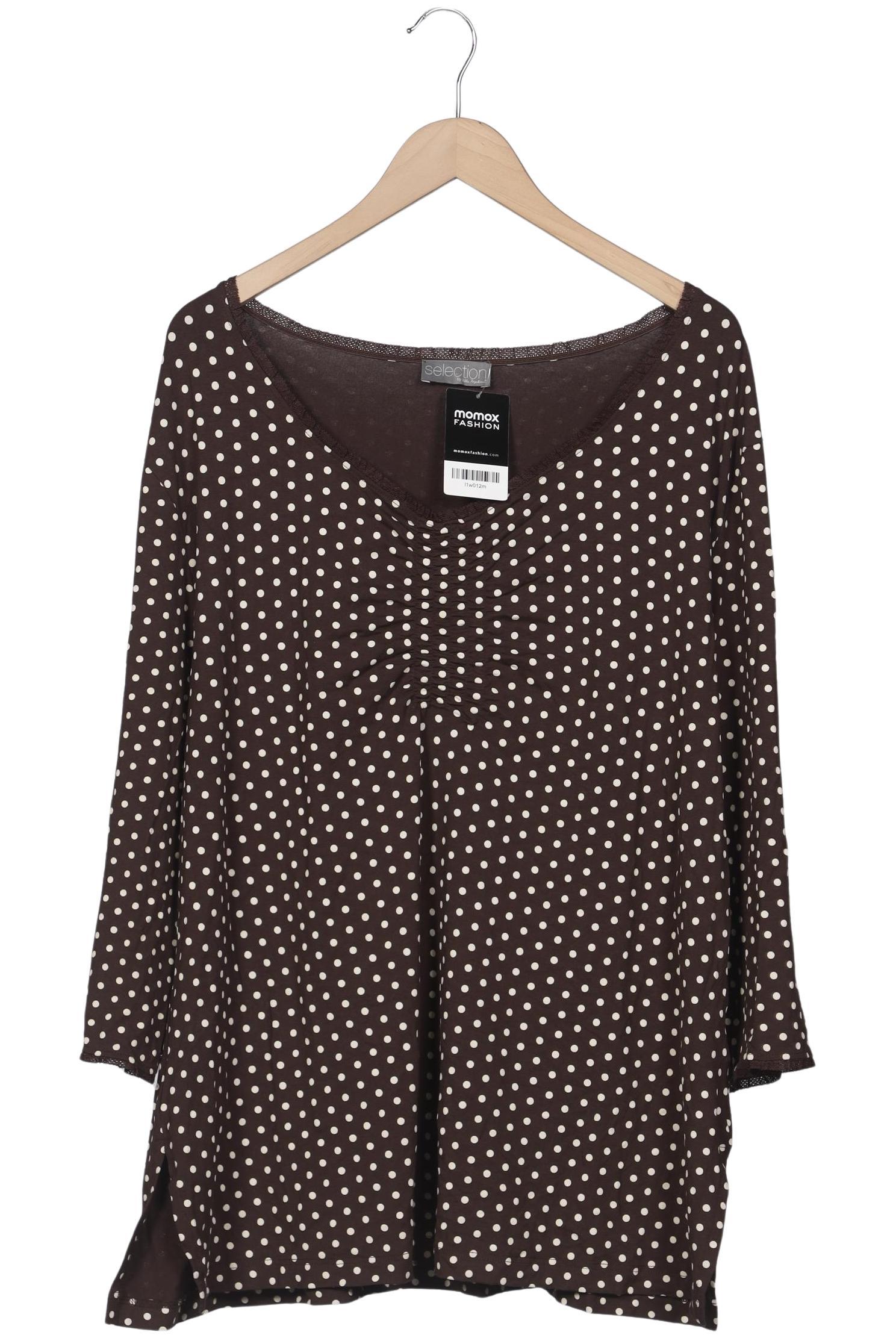 

Selection by Ulla Popken Damen Langarmshirt, braun, Gr. 50