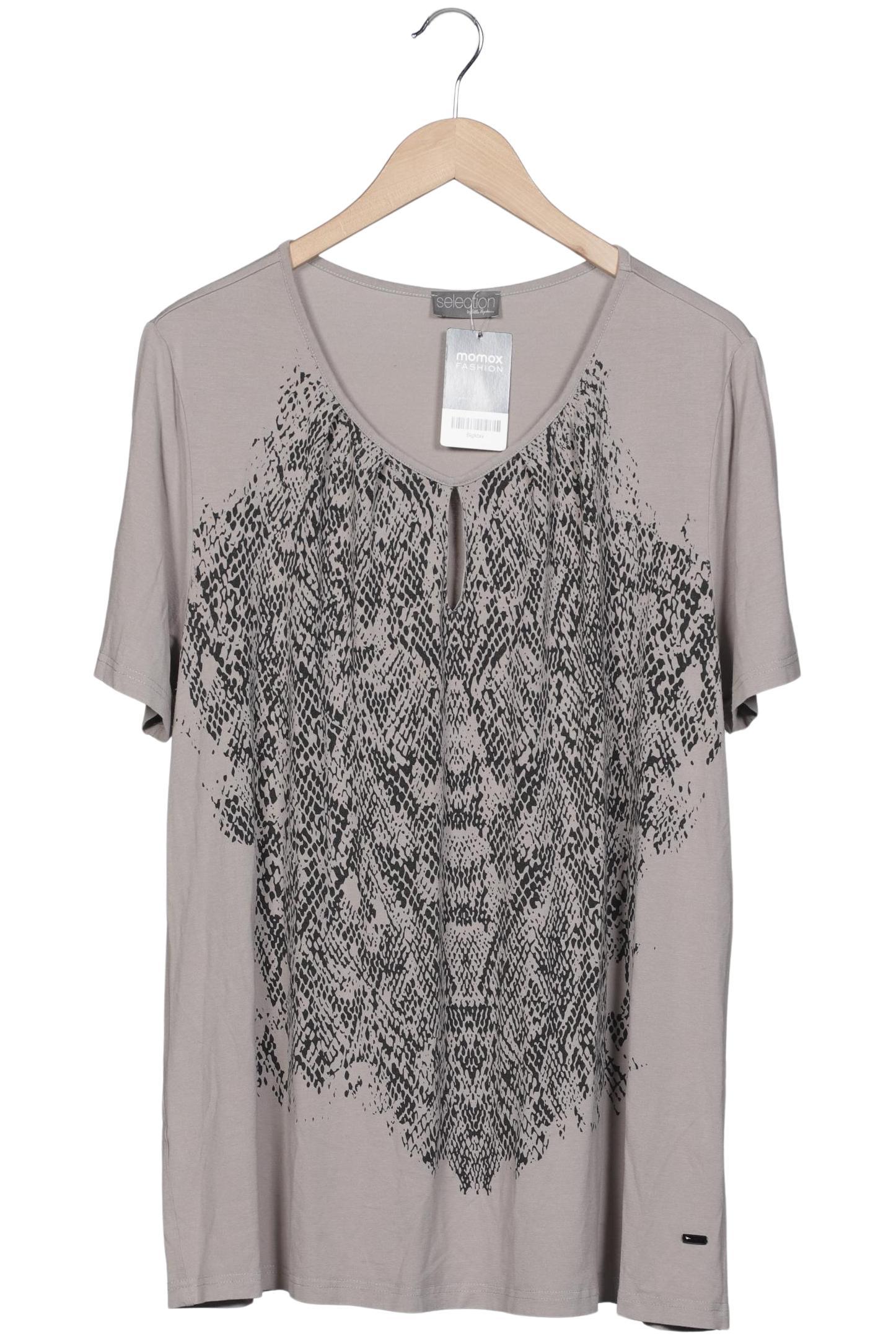 

Selection by Ulla Popken Damen T-Shirt, grau, Gr. 46