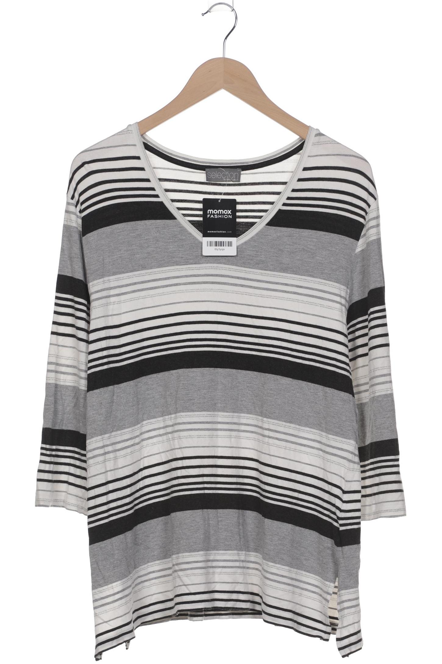 

Selection by Ulla Popken Damen Langarmshirt, grau, Gr. 46