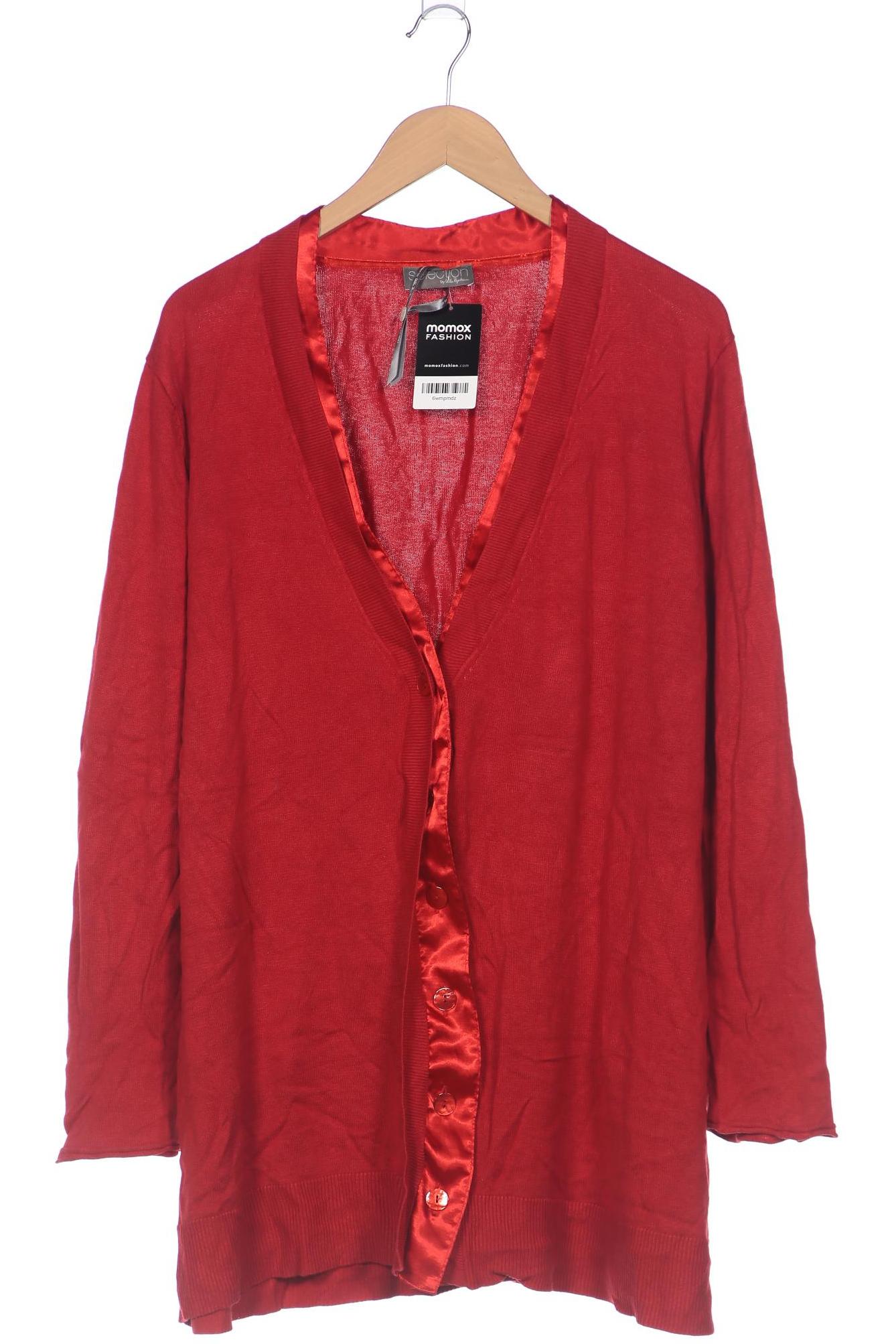 

Selection by Ulla Popken Damen Strickjacke, rot, Gr. 50