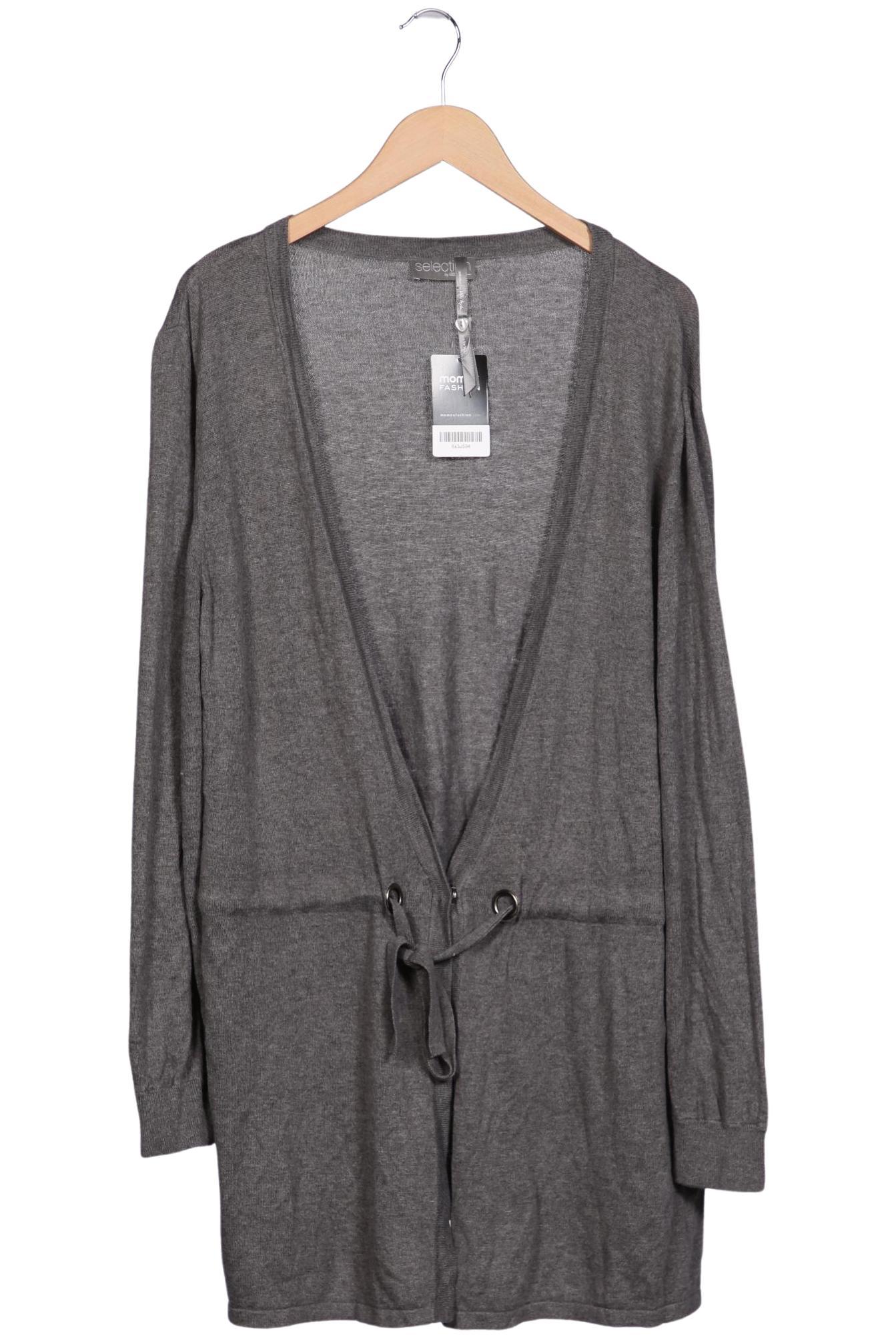 

Selection by Ulla Popken Damen Strickjacke, grau, Gr. 46