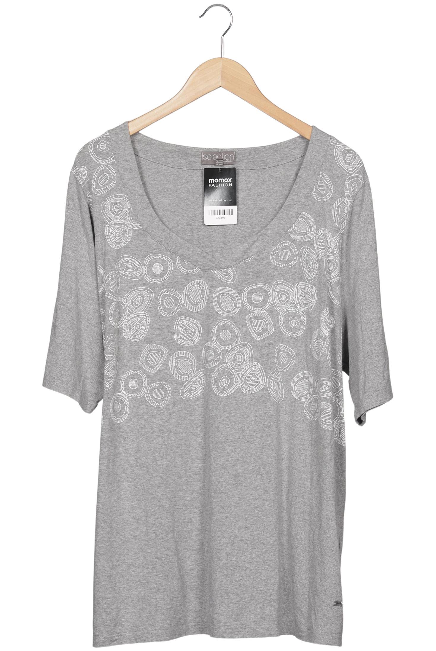 

Selection by Ulla Popken Damen T-Shirt, grau, Gr. 50