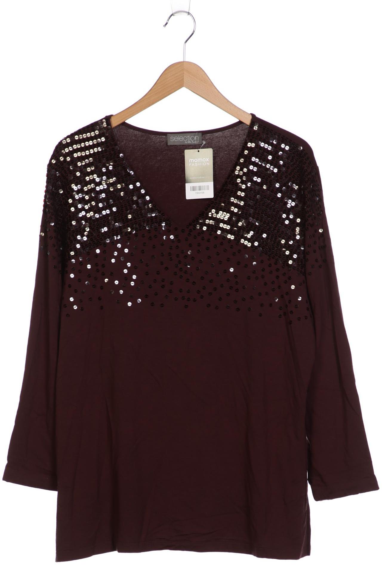 

Selection by Ulla Popken Damen Langarmshirt, braun, Gr. 46