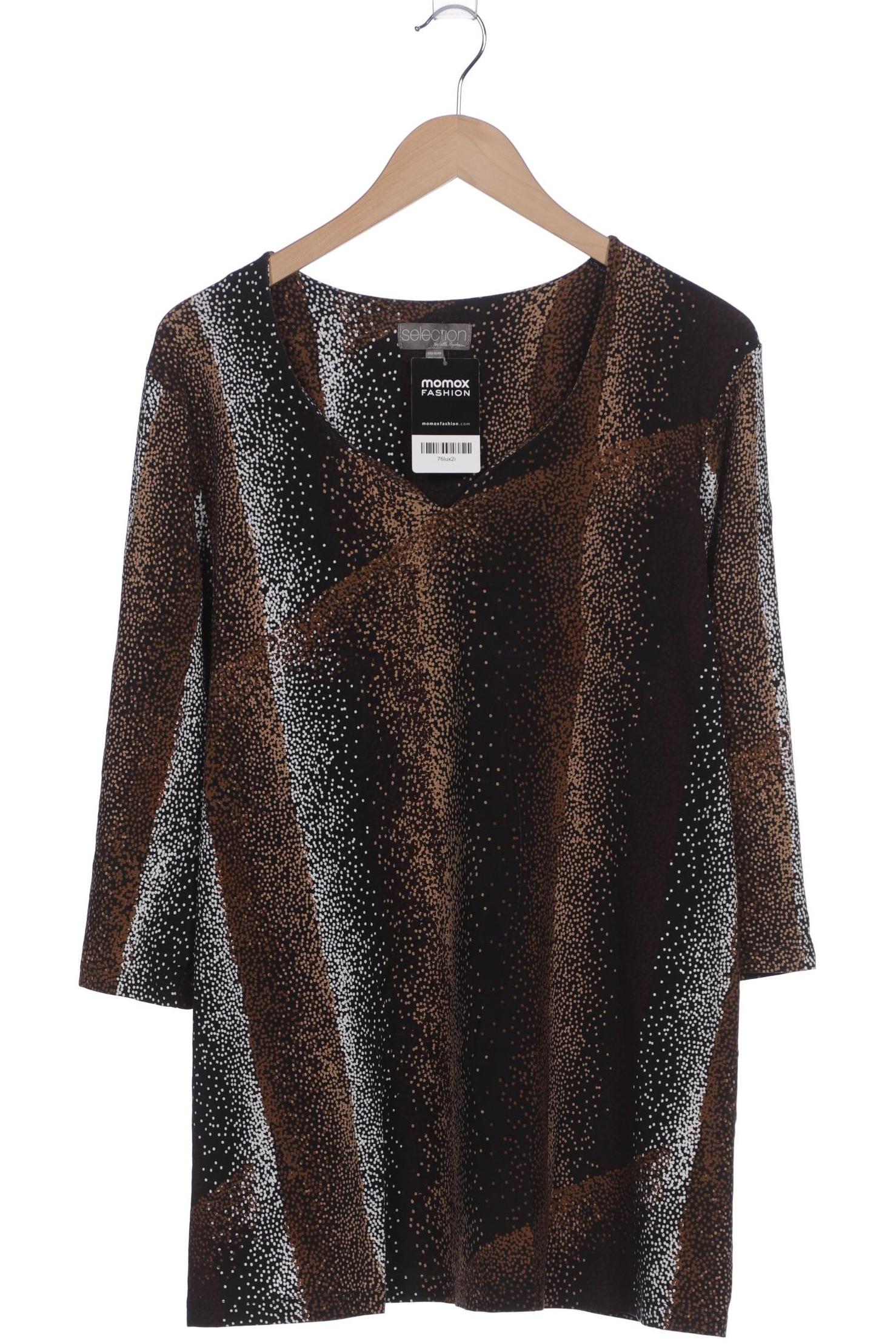 

Selection by Ulla Popken Damen Langarmshirt, braun, Gr. 46