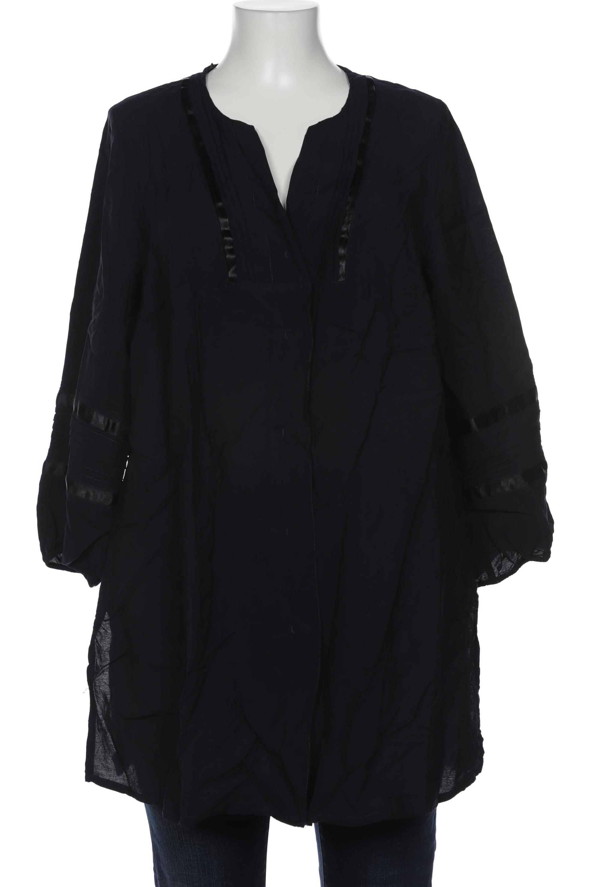 

Selection by Ulla Popken Damen Bluse, marineblau, Gr. 46