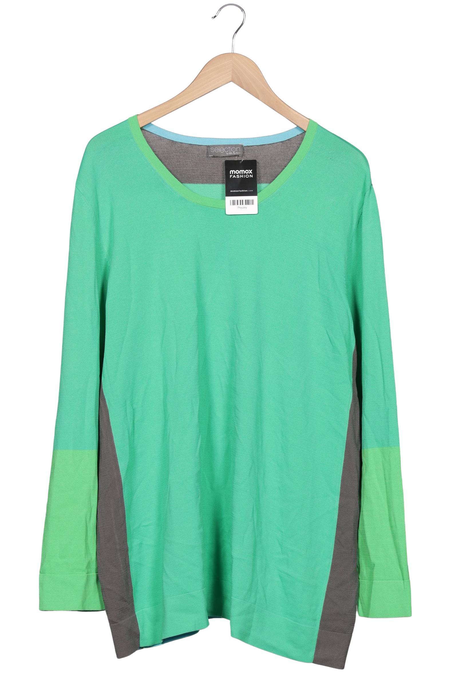 Thumbnail - Selection by Ulla Popken Damen Pullover, grün, Gr. 50