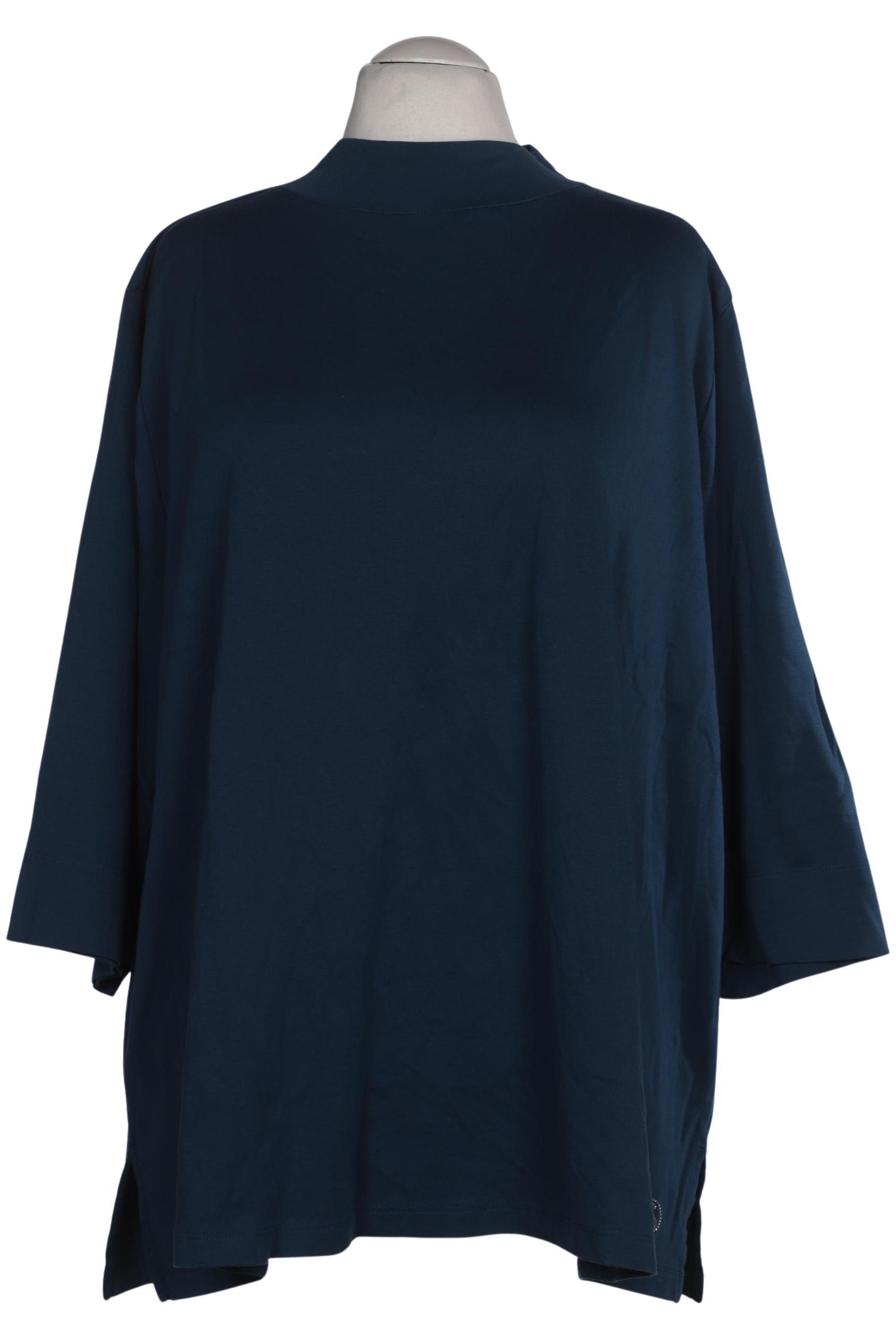 

Selection by Ulla Popken Damen Langarmshirt, blau, Gr. 54