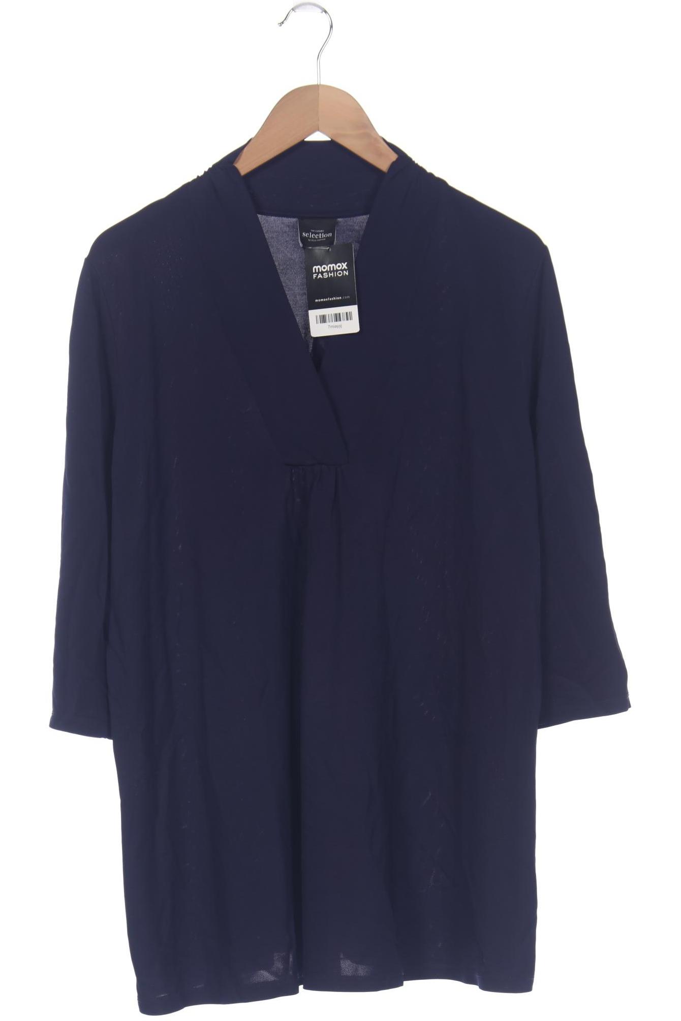 

Selection by Ulla Popken Damen Langarmshirt, marineblau, Gr. 48