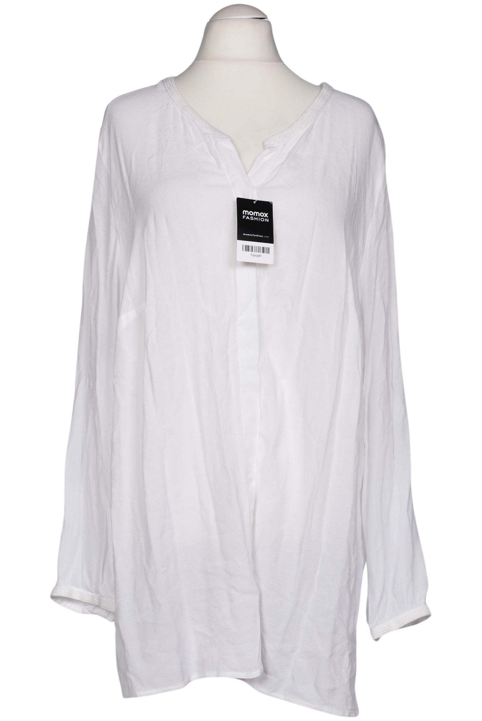 

Selection by Ulla Popken Damen Bluse, weiß, Gr. 52