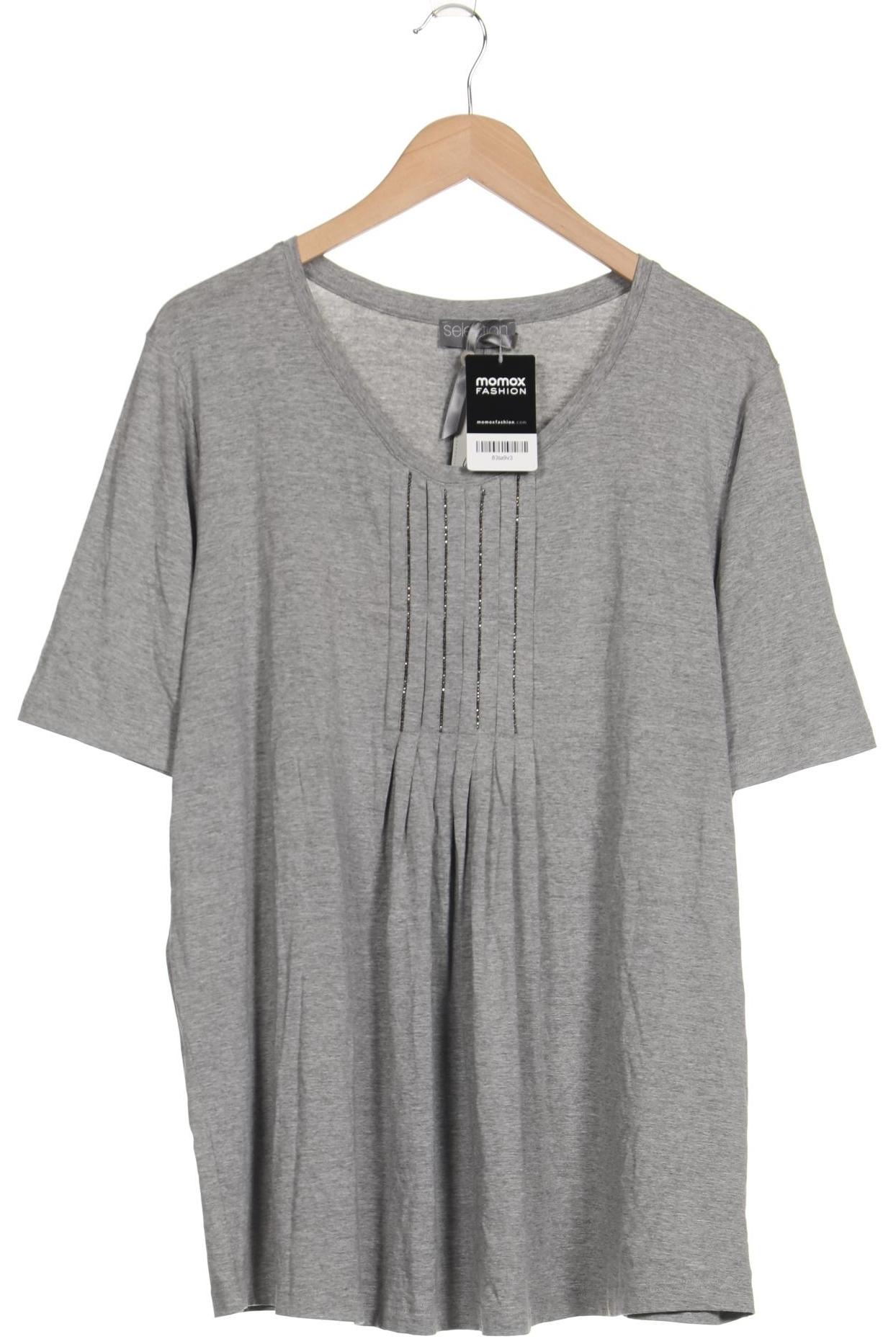 

Selection by Ulla Popken Damen T-Shirt, grau, Gr. 50