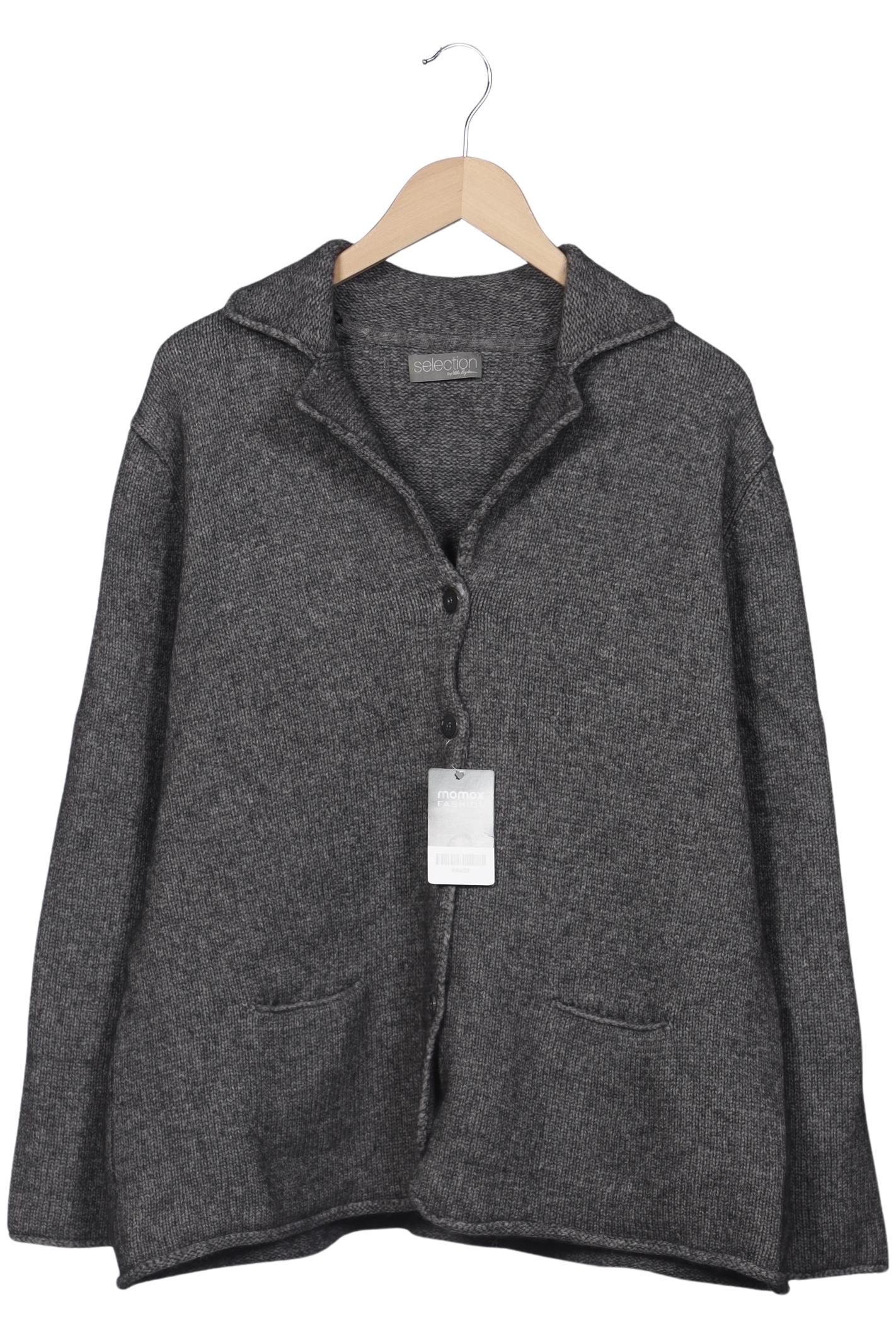 

Selection by Ulla Popken Damen Strickjacke, grau, Gr. 50