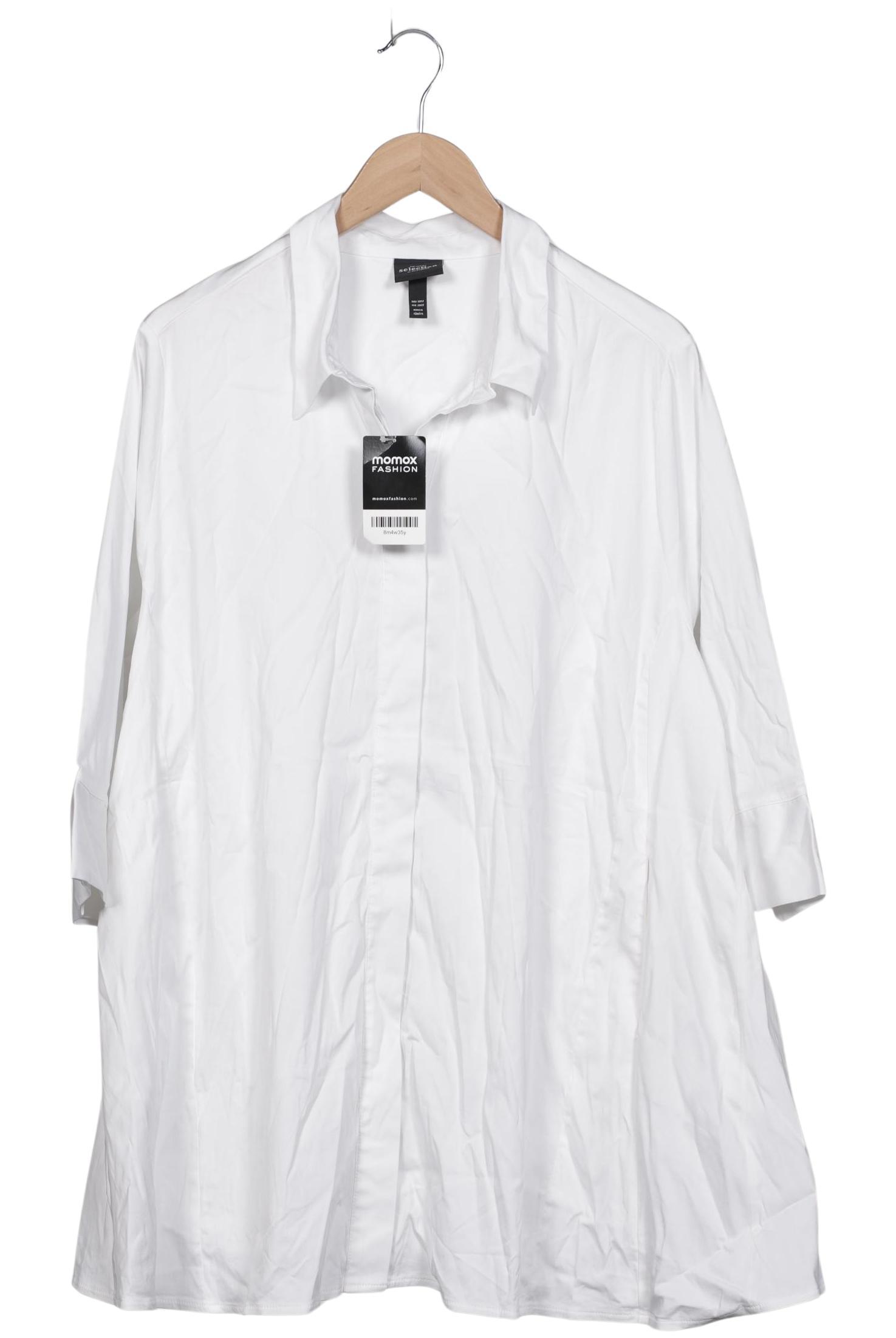 

Selection by Ulla Popken Damen Bluse, weiß, Gr. 50