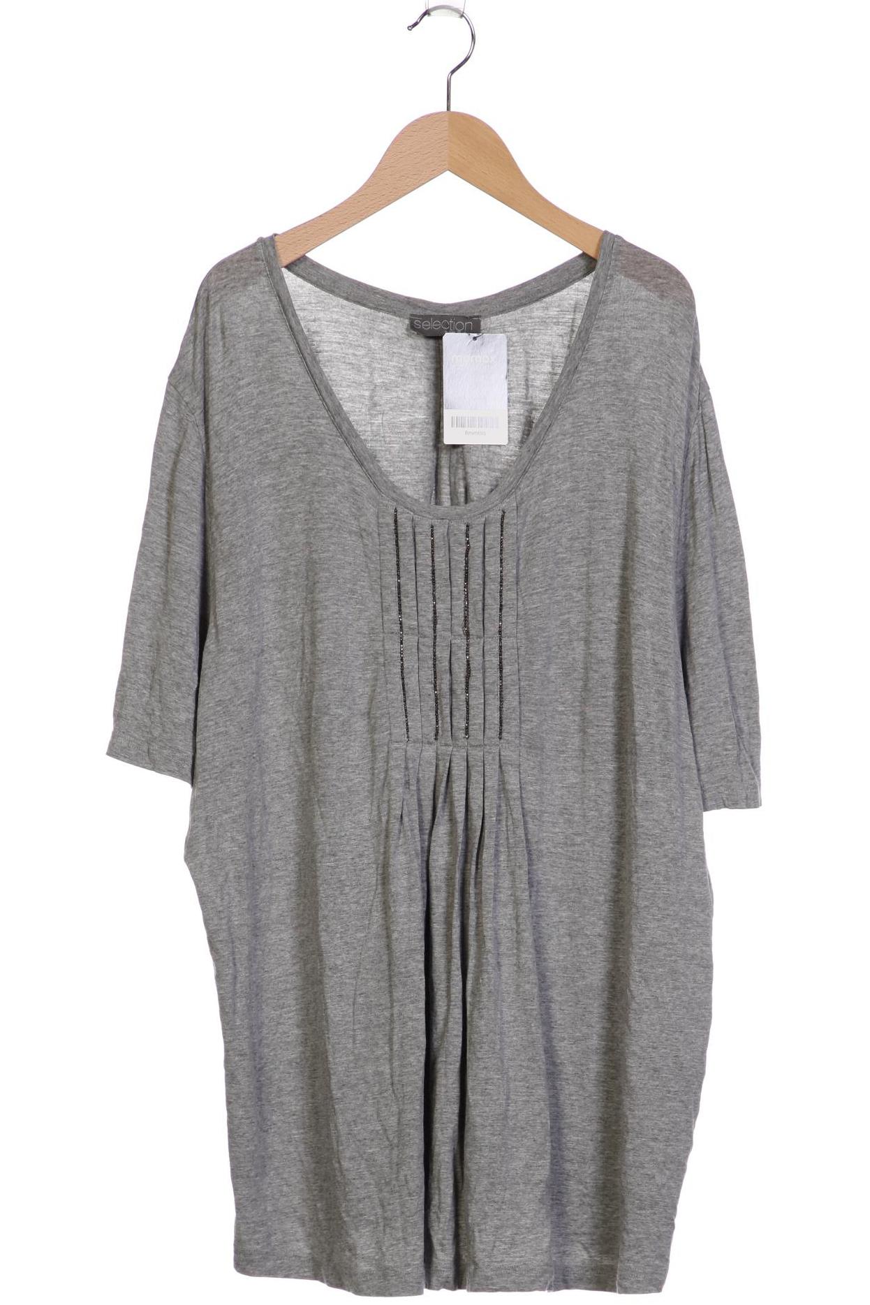 

Selection by Ulla Popken Damen T-Shirt, grau, Gr. 50