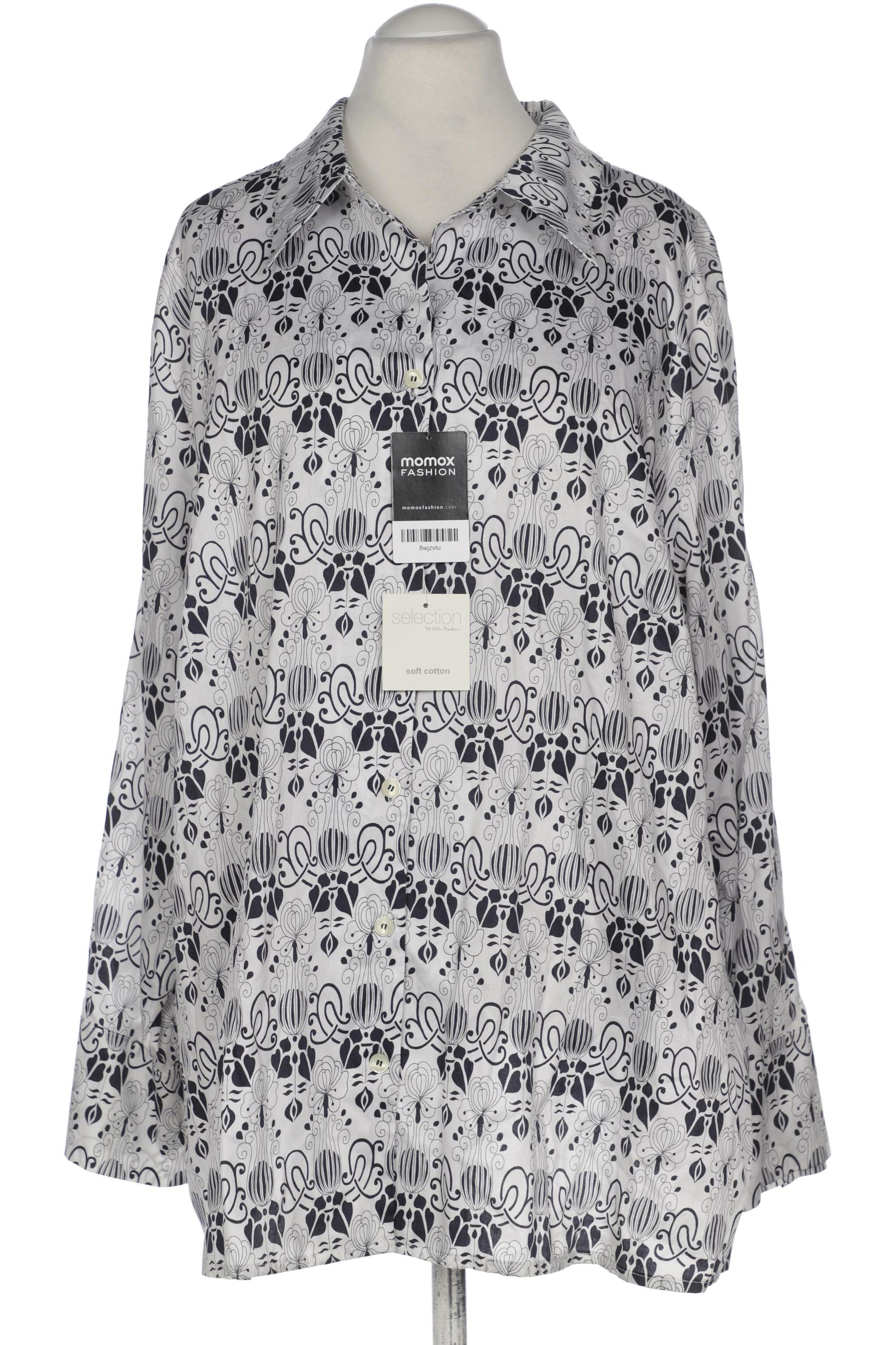 

Selection by Ulla Popken Damen Bluse, weiß, Gr. 54