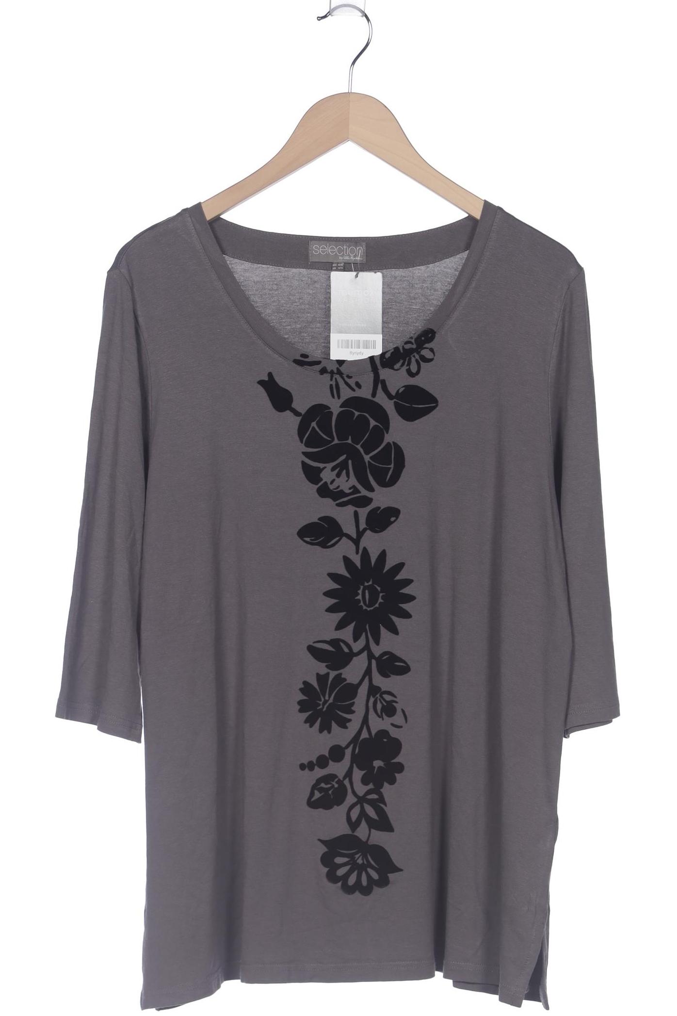 

Selection by Ulla Popken Damen Langarmshirt, grau, Gr. 46