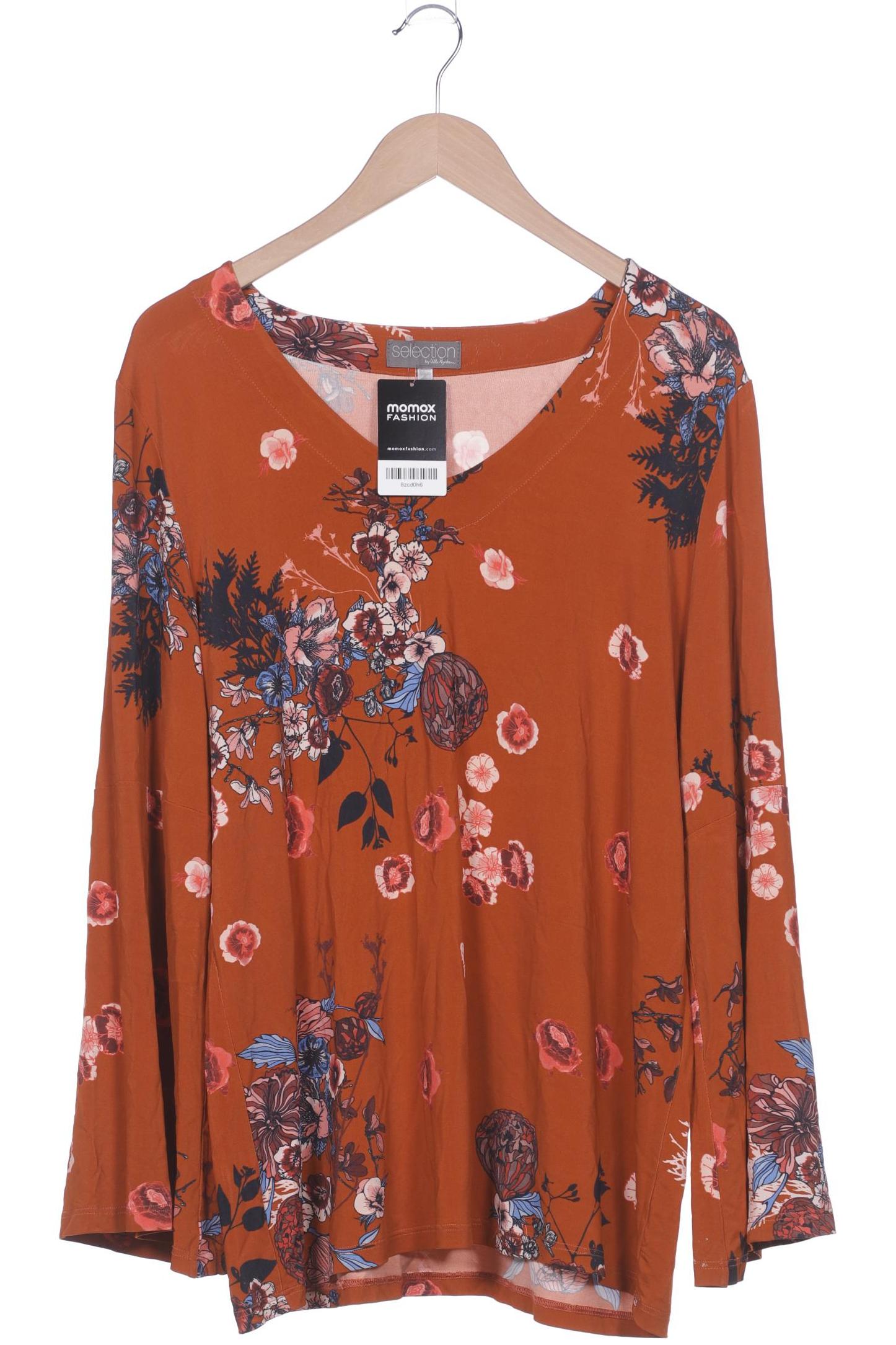 

Selection by Ulla Popken Damen Langarmshirt, orange, Gr. 42