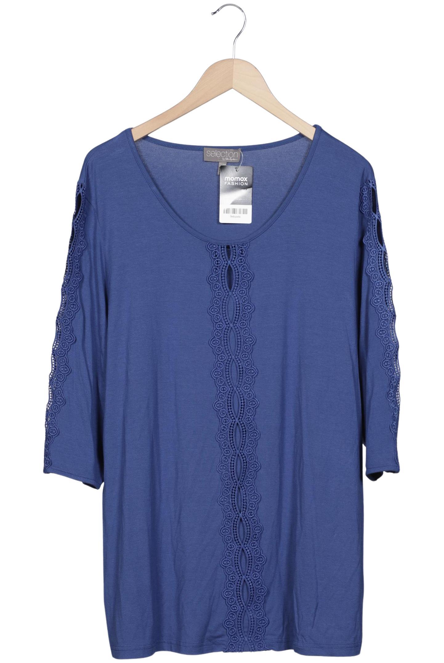 

Selection by Ulla Popken Damen T-Shirt, blau, Gr. 46