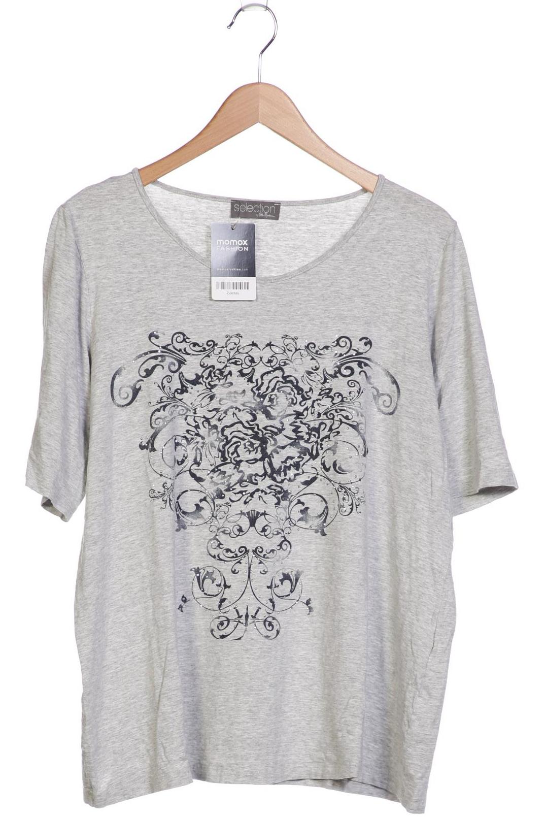 

Selection by Ulla Popken Damen T-Shirt, grau, Gr. 46