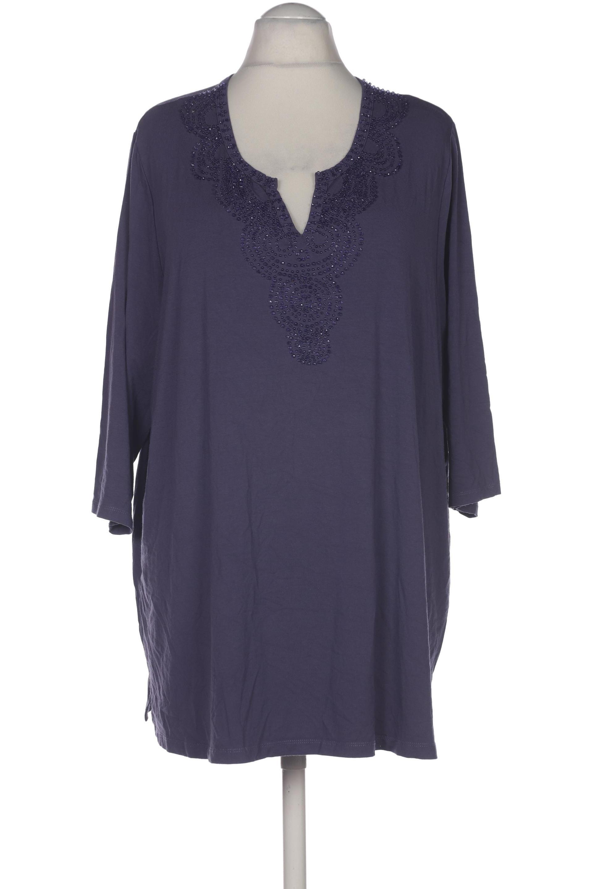 

Selection by Ulla Popken Damen Langarmshirt, blau, Gr. 54