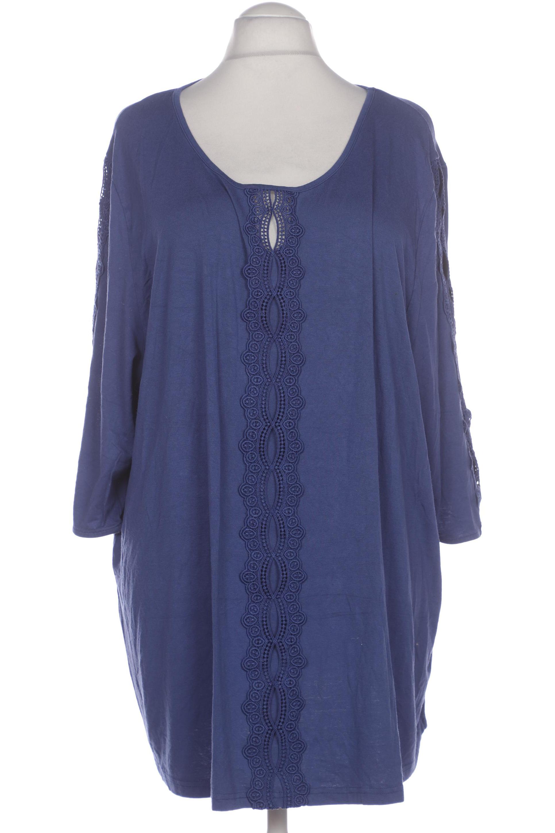 

Selection by Ulla Popken Damen Langarmshirt, blau, Gr. 54