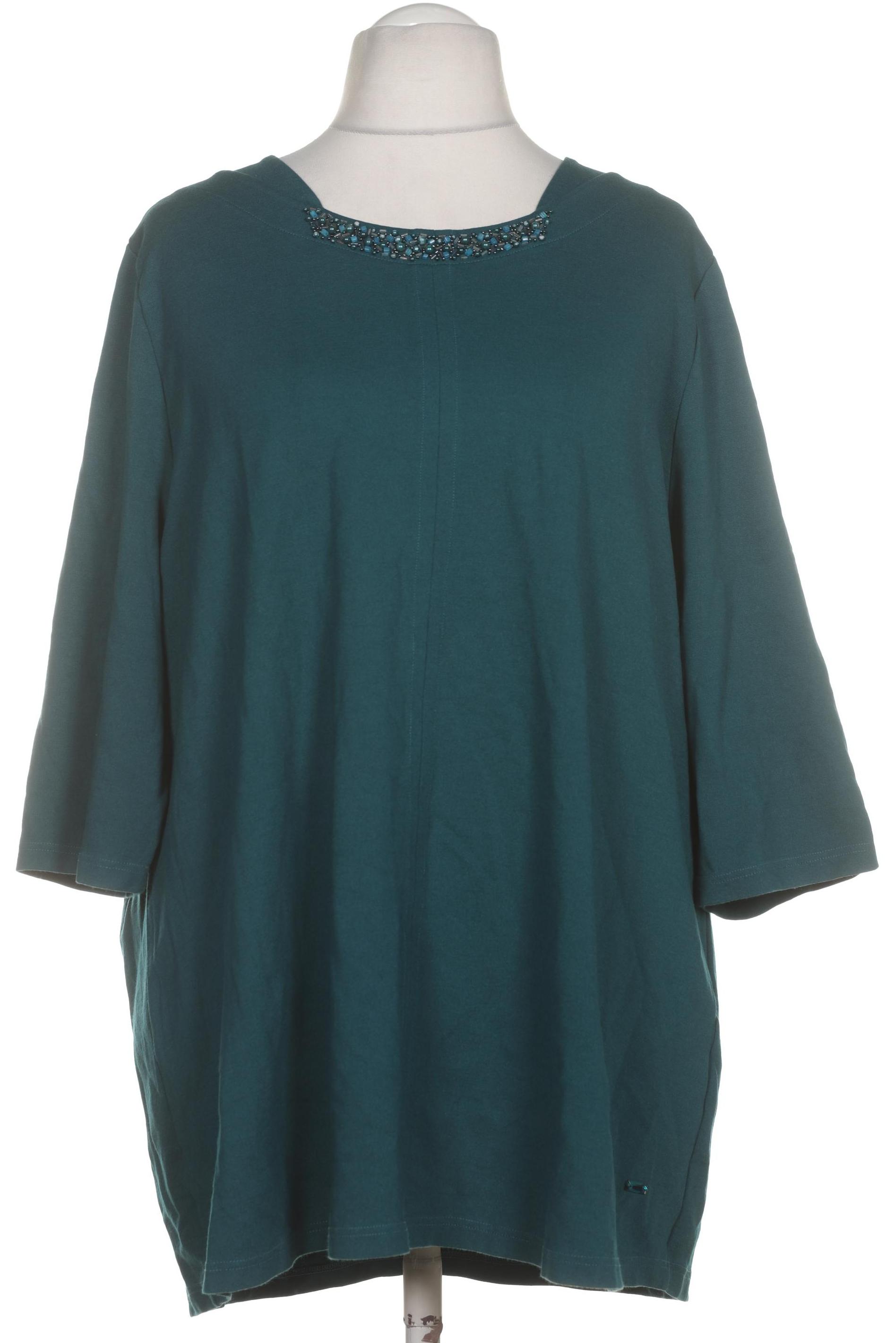 

Selection by Ulla Popken Damen Bluse, türkis, Gr. 54