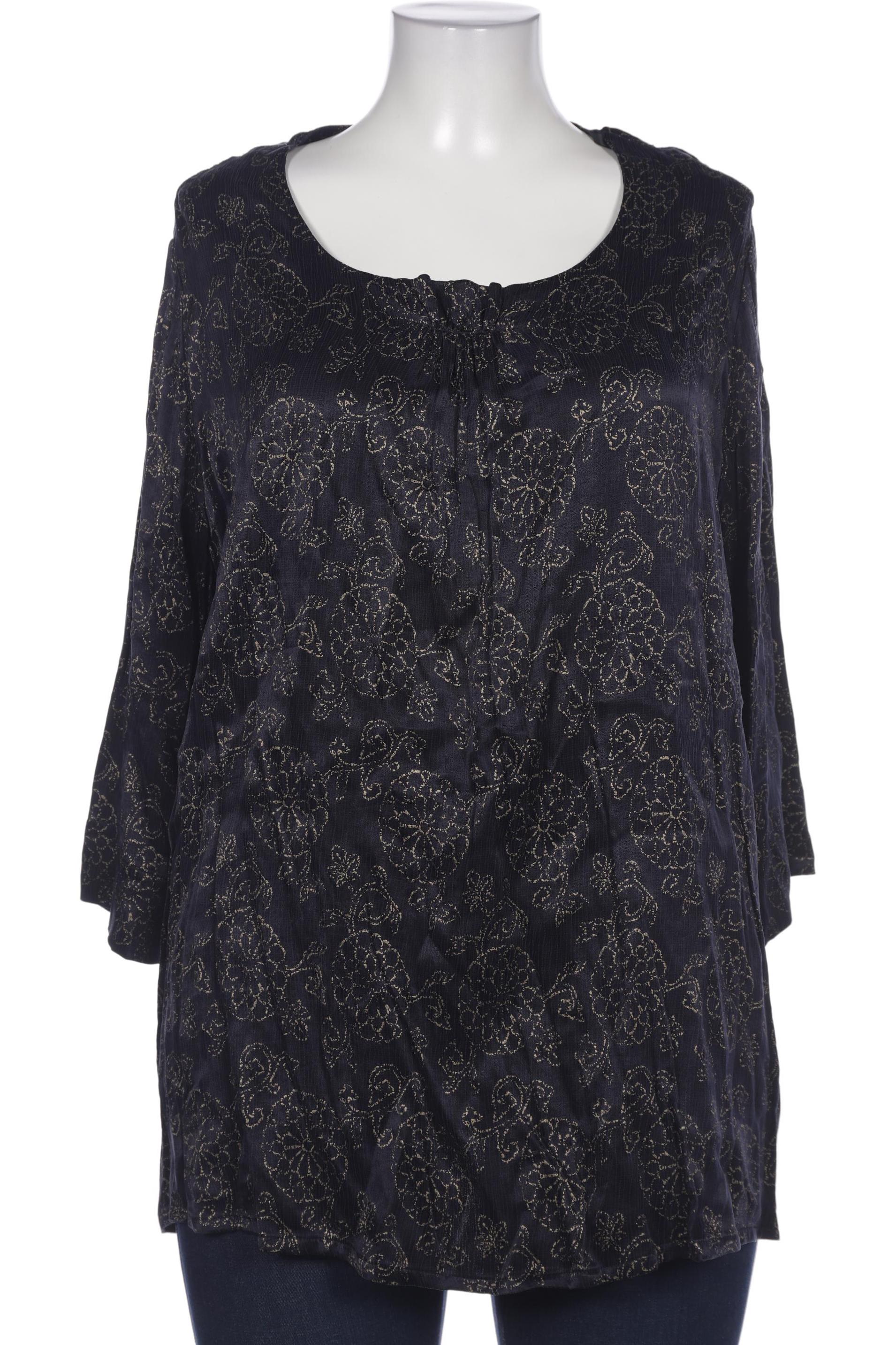 

Selection by Ulla Popken Damen Bluse, marineblau, Gr. 46