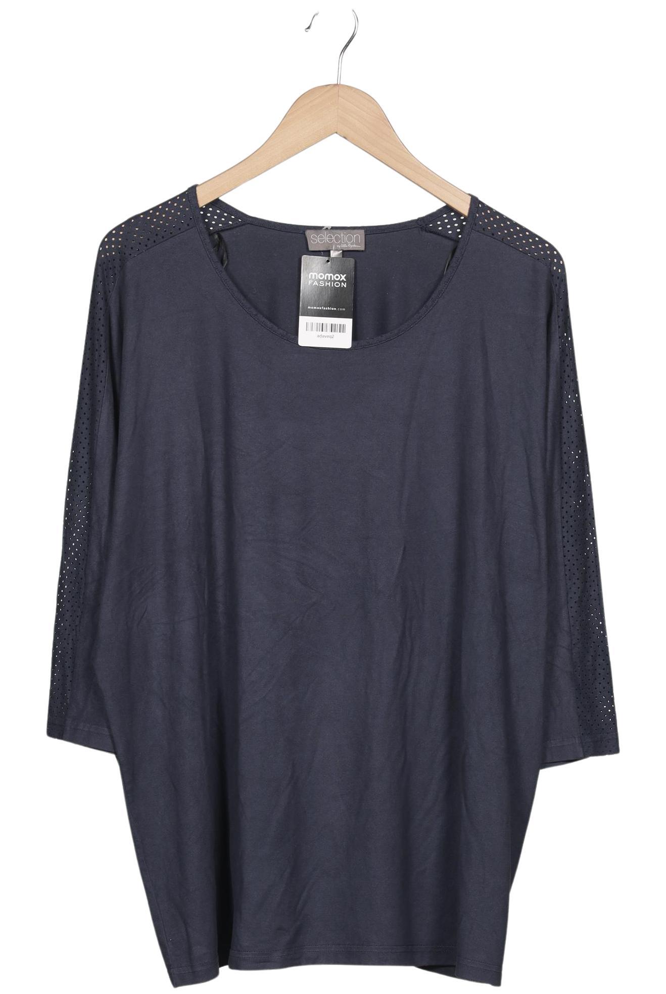 

Selection by Ulla Popken Damen Langarmshirt, marineblau, Gr. 46