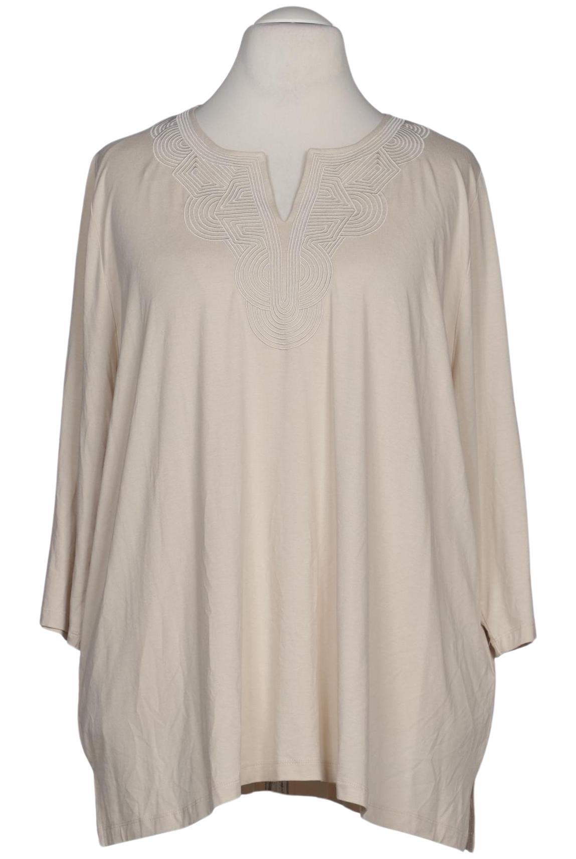 

Selection by Ulla Popken Damen Langarmshirt, beige, Gr. 54