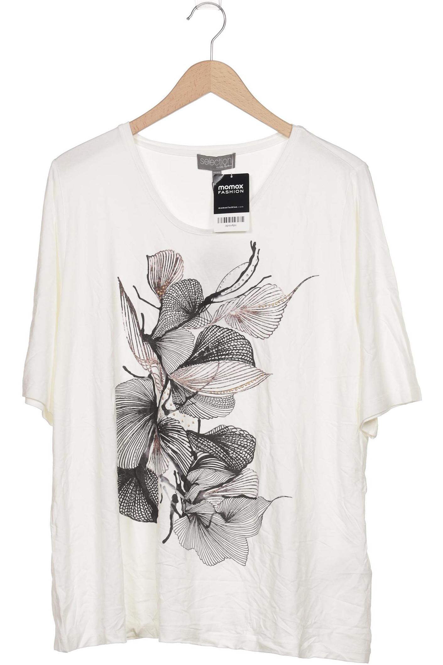 

Selection by Ulla Popken Damen T-Shirt, cremeweiß, Gr. 46