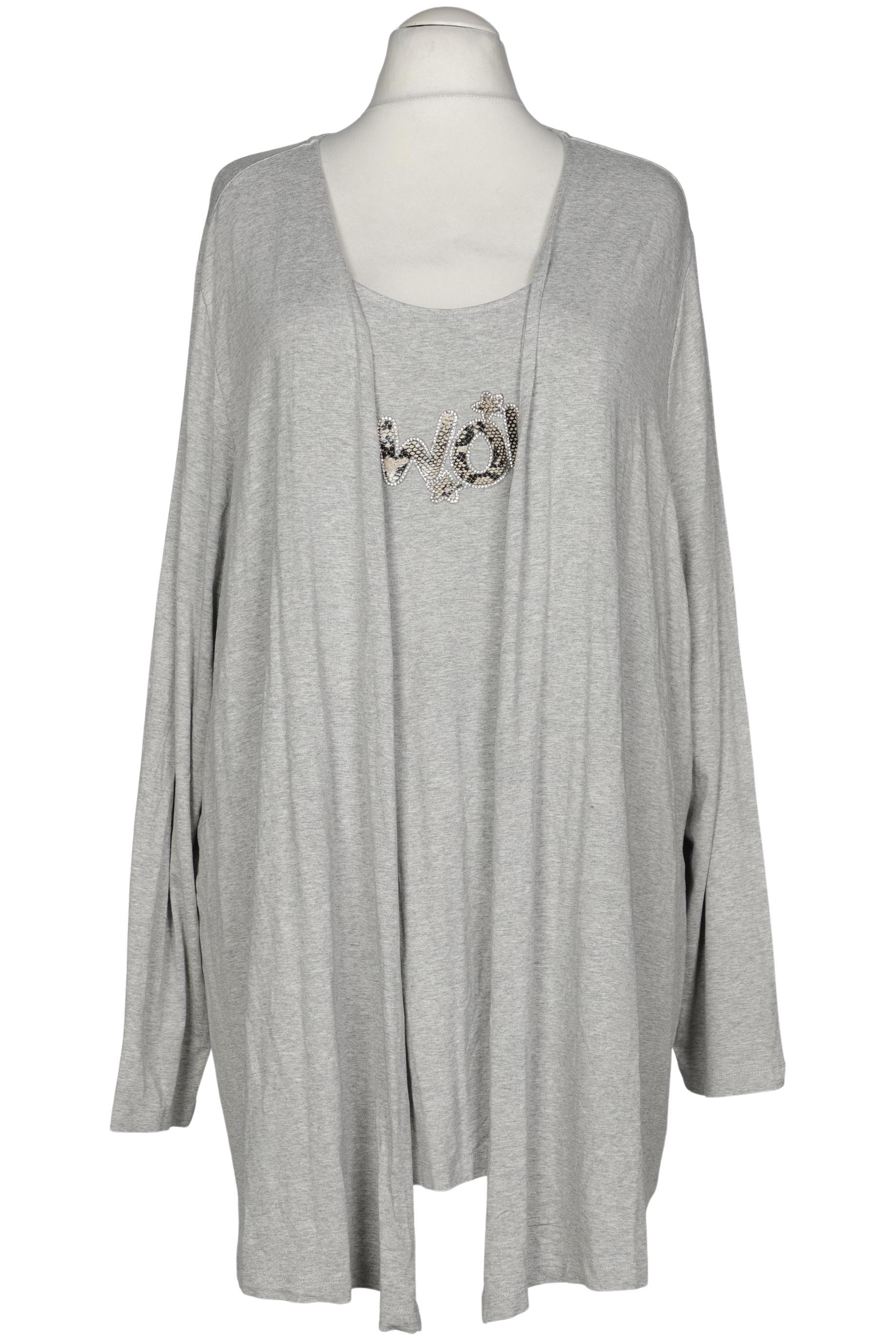 

Selection by Ulla Popken Damen Langarmshirt, grau, Gr. 58